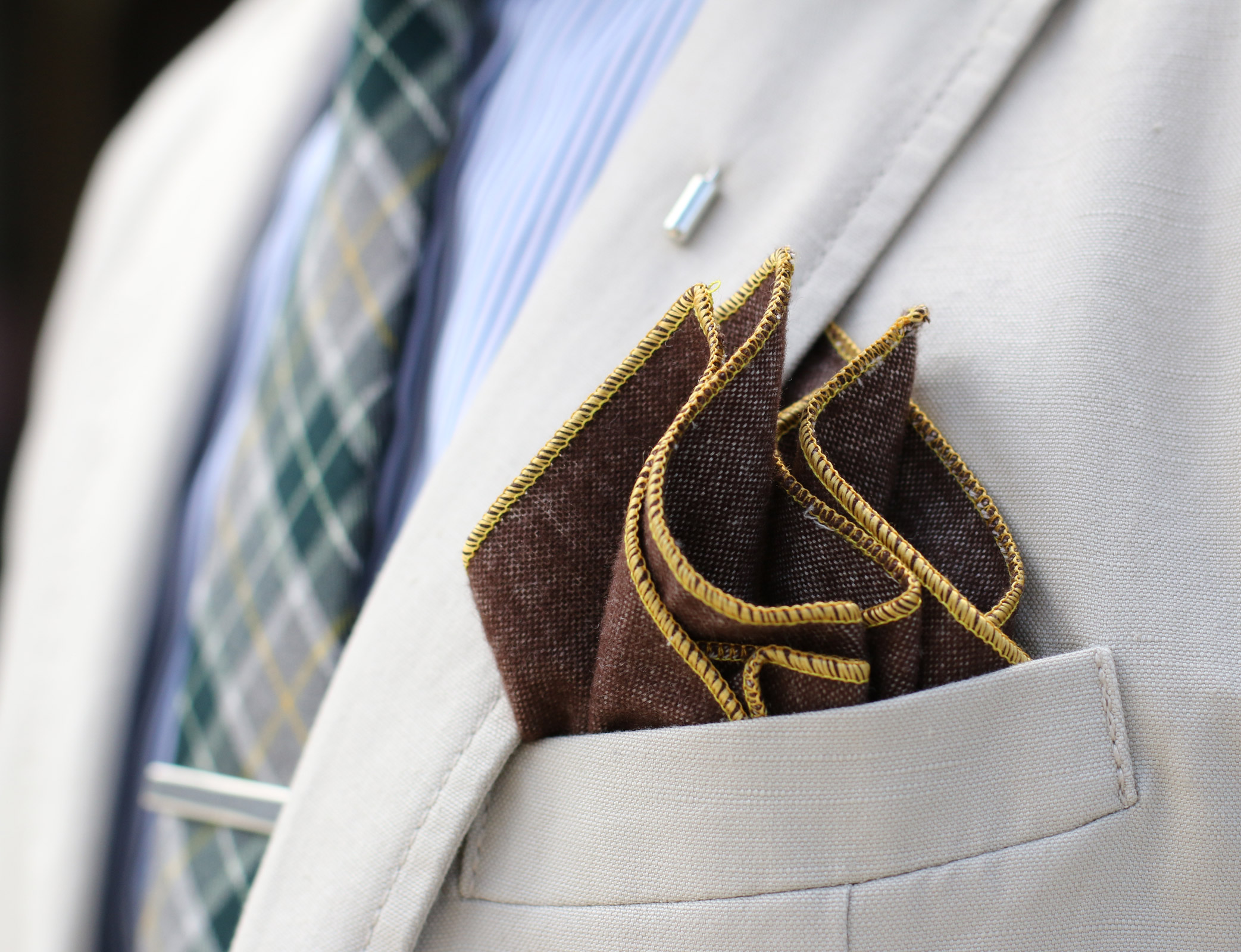 Klassisk Brun Lommeklud - 3