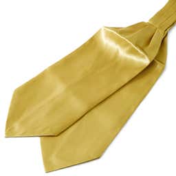 Lesklá zlatá kravatová šála Askot Basic