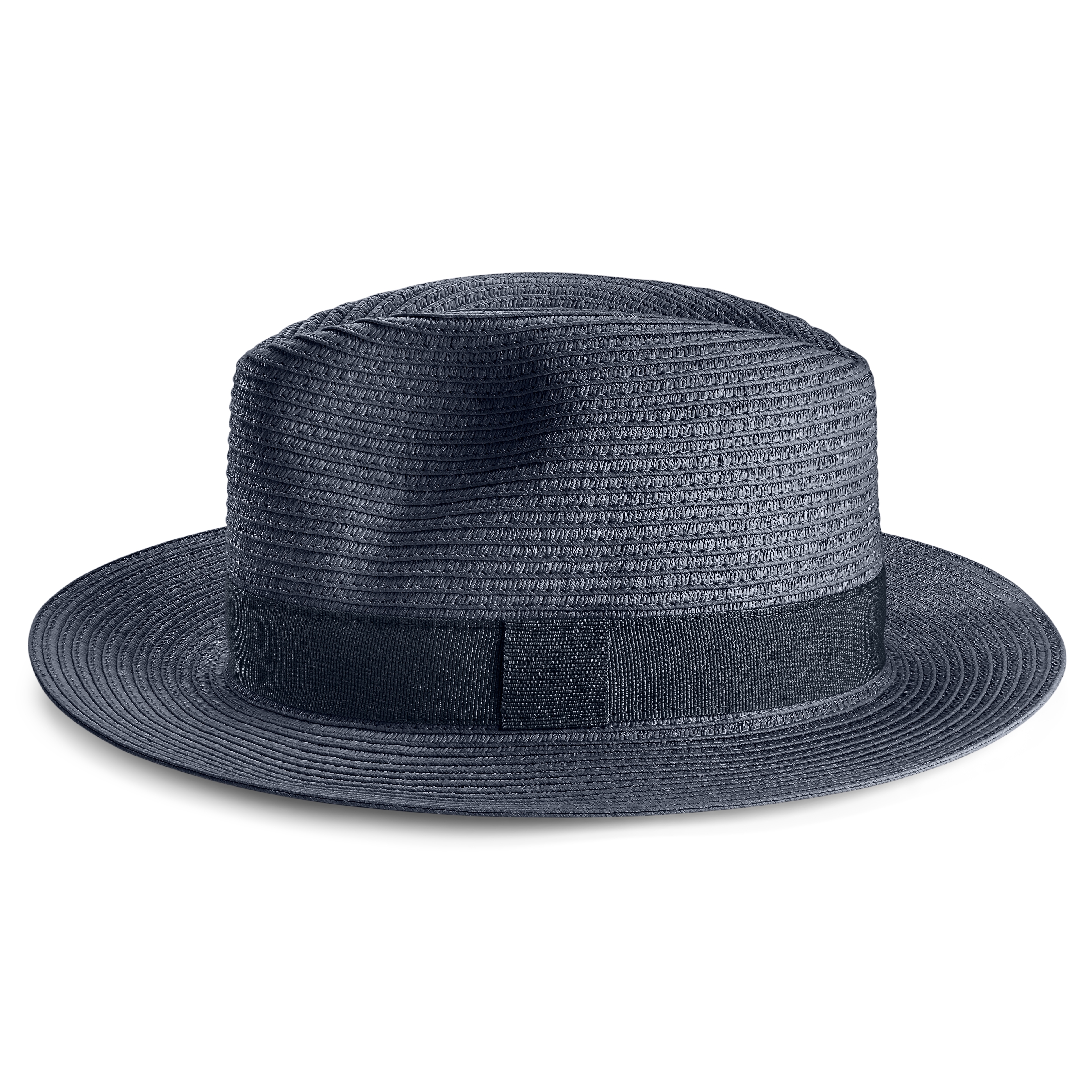 Lacuna | Royal Blue Straw Fedora - 4