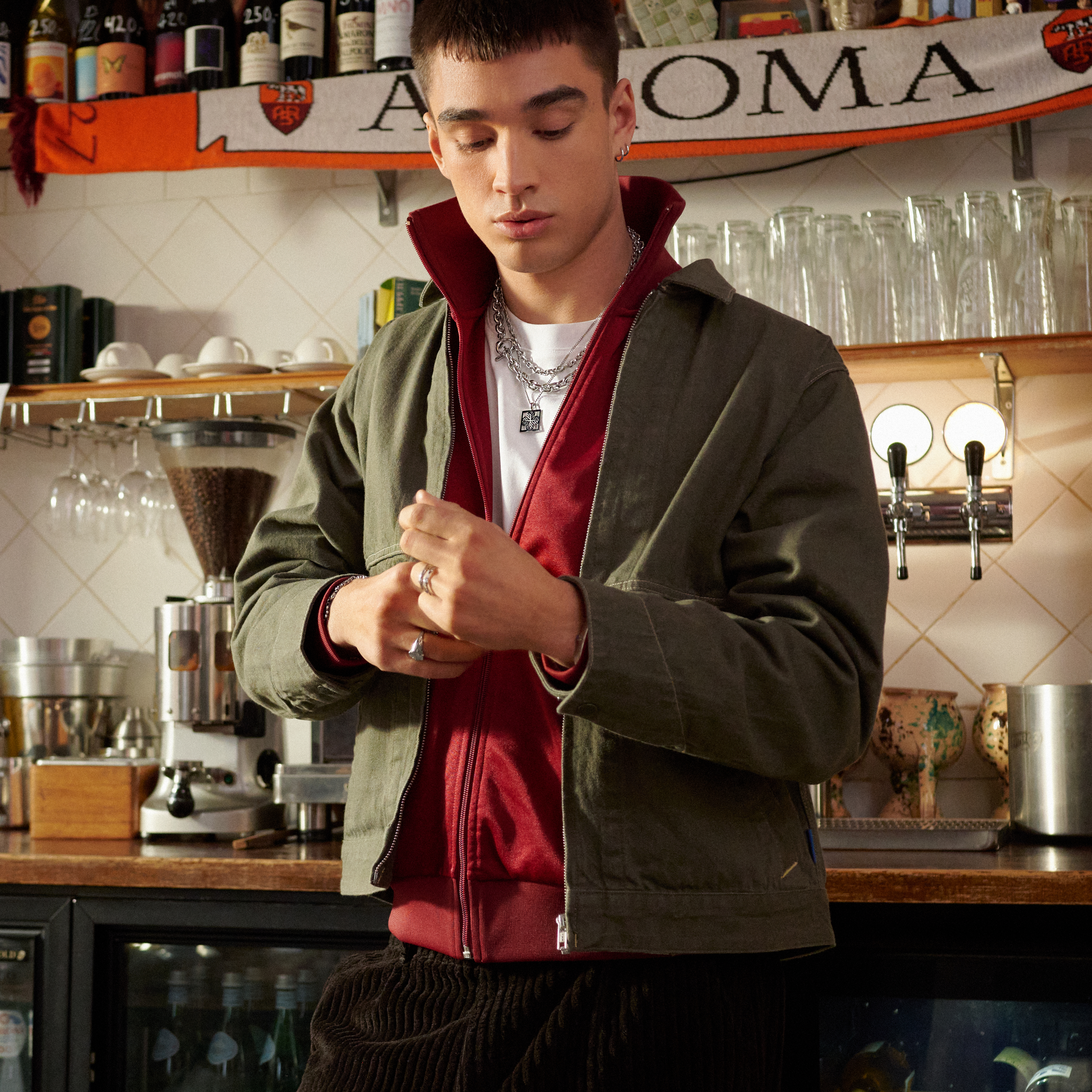 New Classics | Ezüst tónusú rozsdamentes acél O-láncszemes T-kapcsos nyaklánc - 5