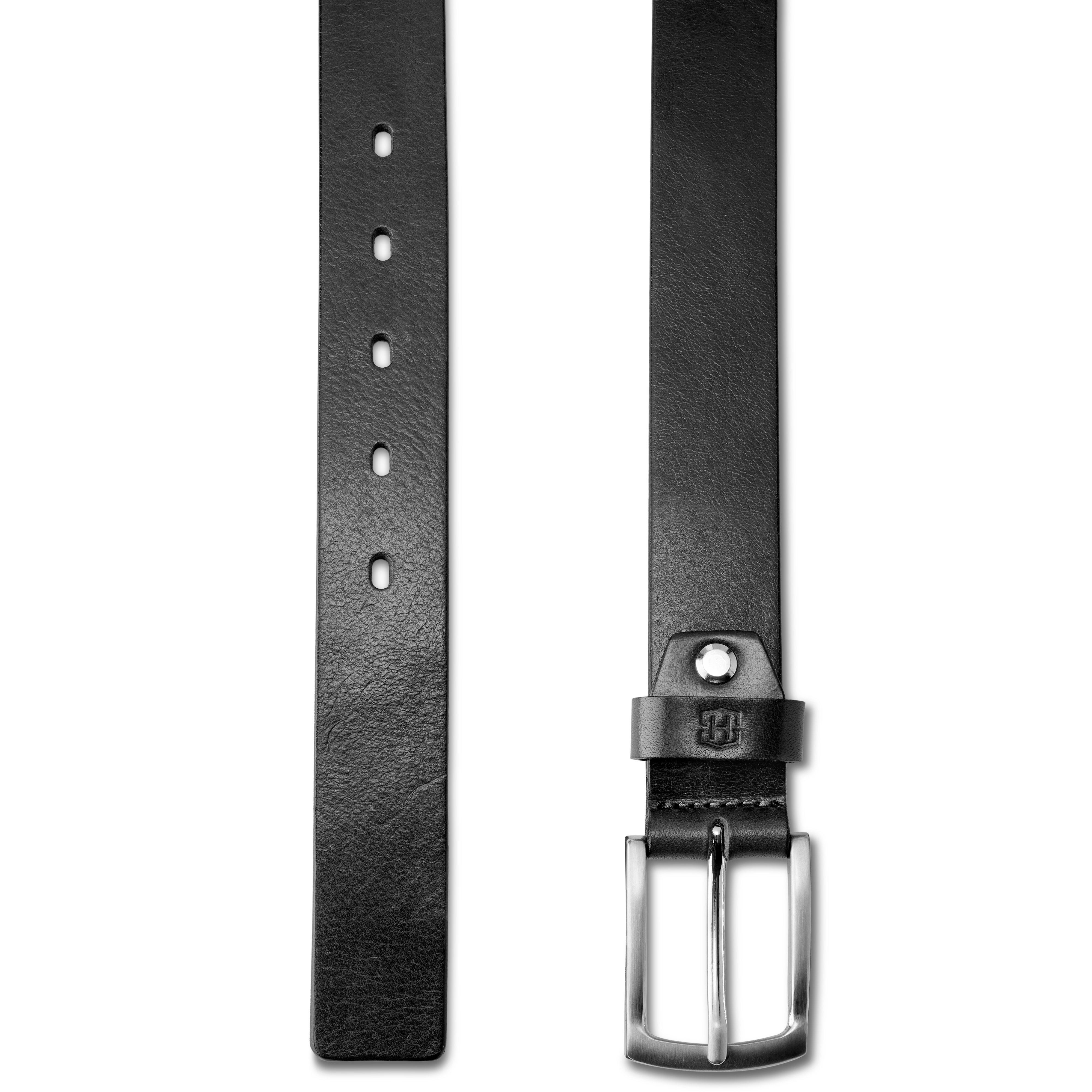 Sem Zwarte Volnerf Lederen Riem - 2