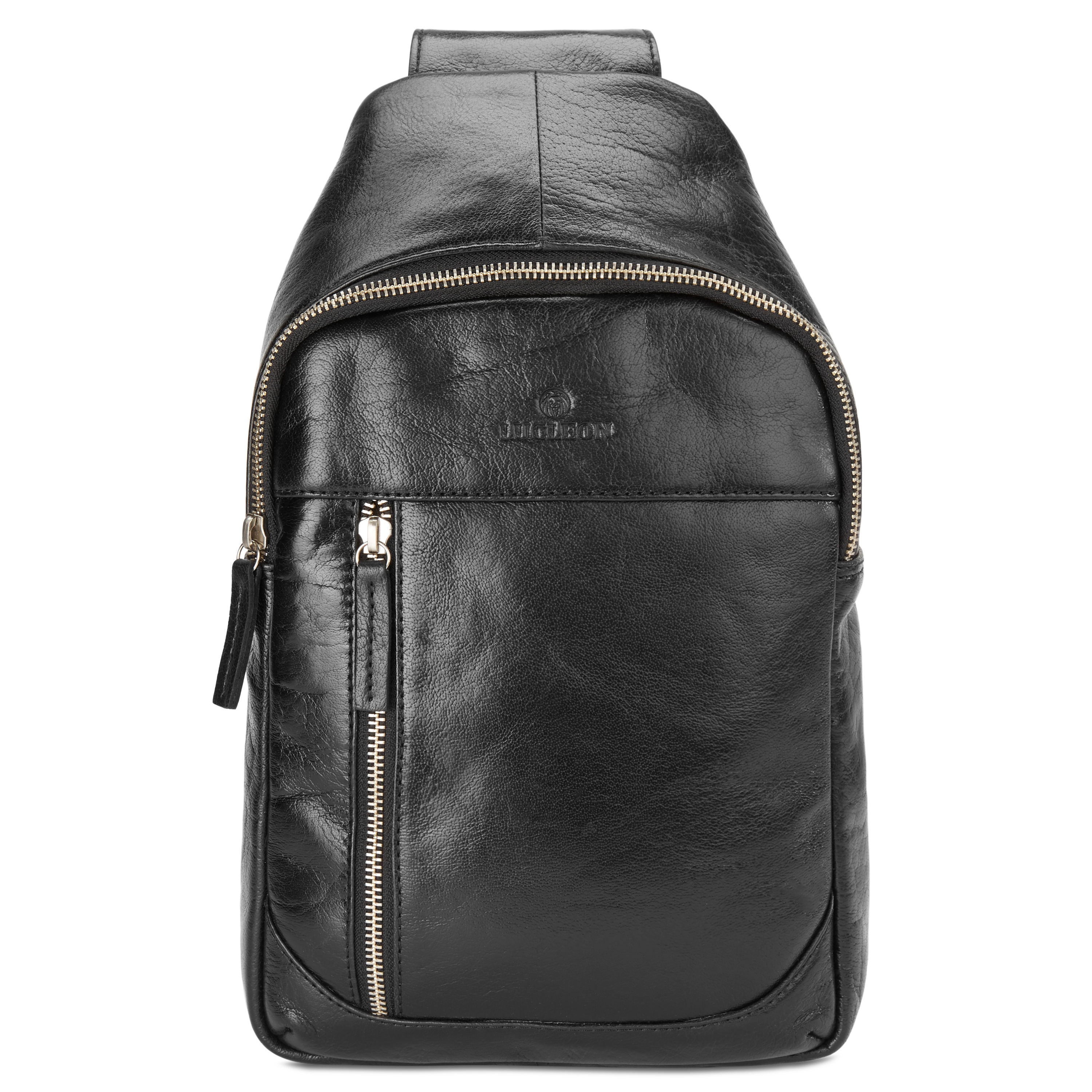 Zaino mini a tracolla California in pelle nera - 3