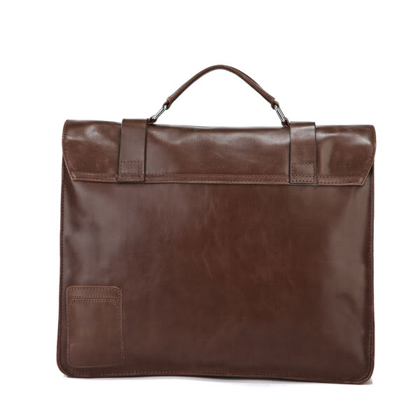Brun Vintage Lædertaske - 10