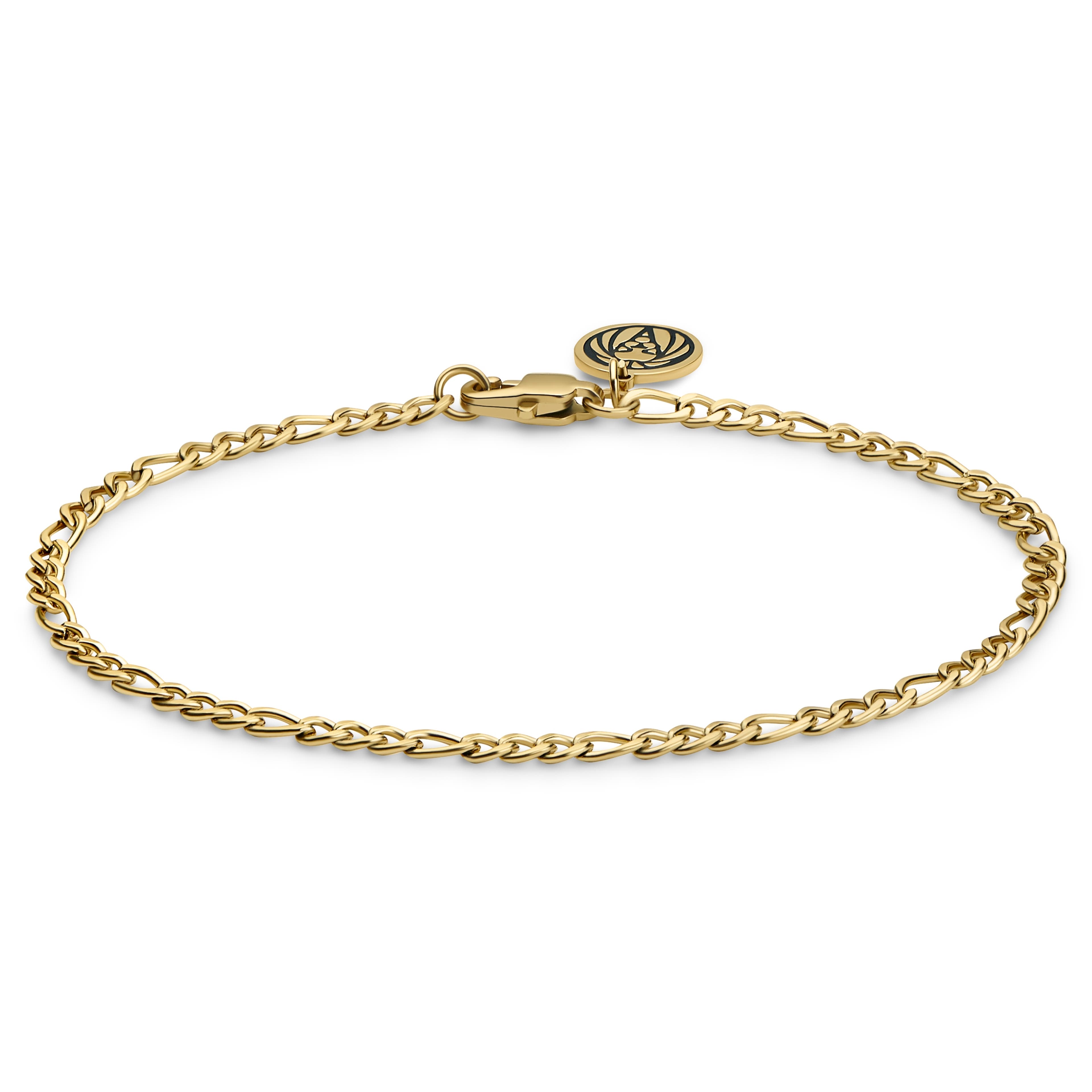 Essentials | 2 mm Guldfarvet Figaro Kæde Armbånd