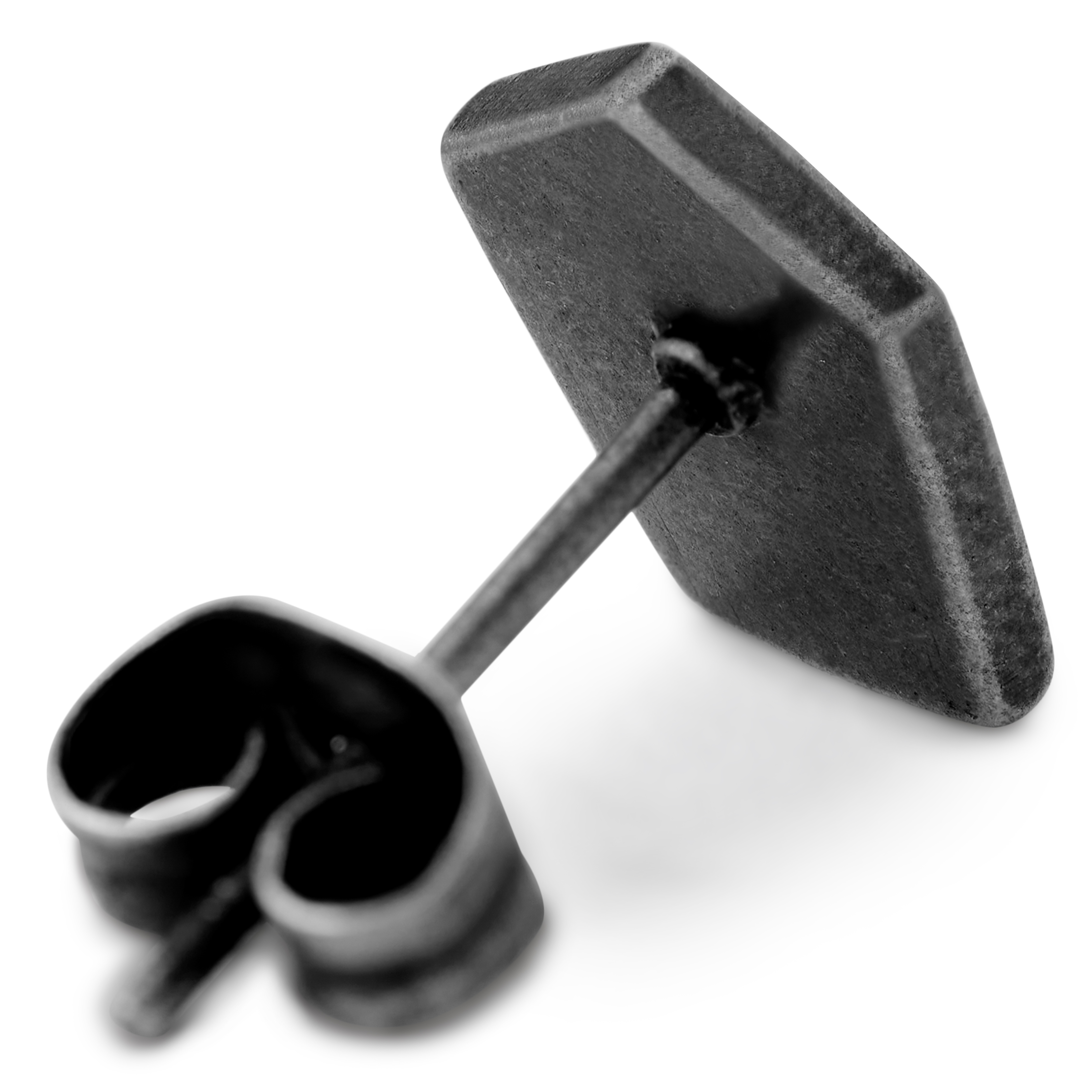 Pendiente de acero con corchete gris Jax - 2