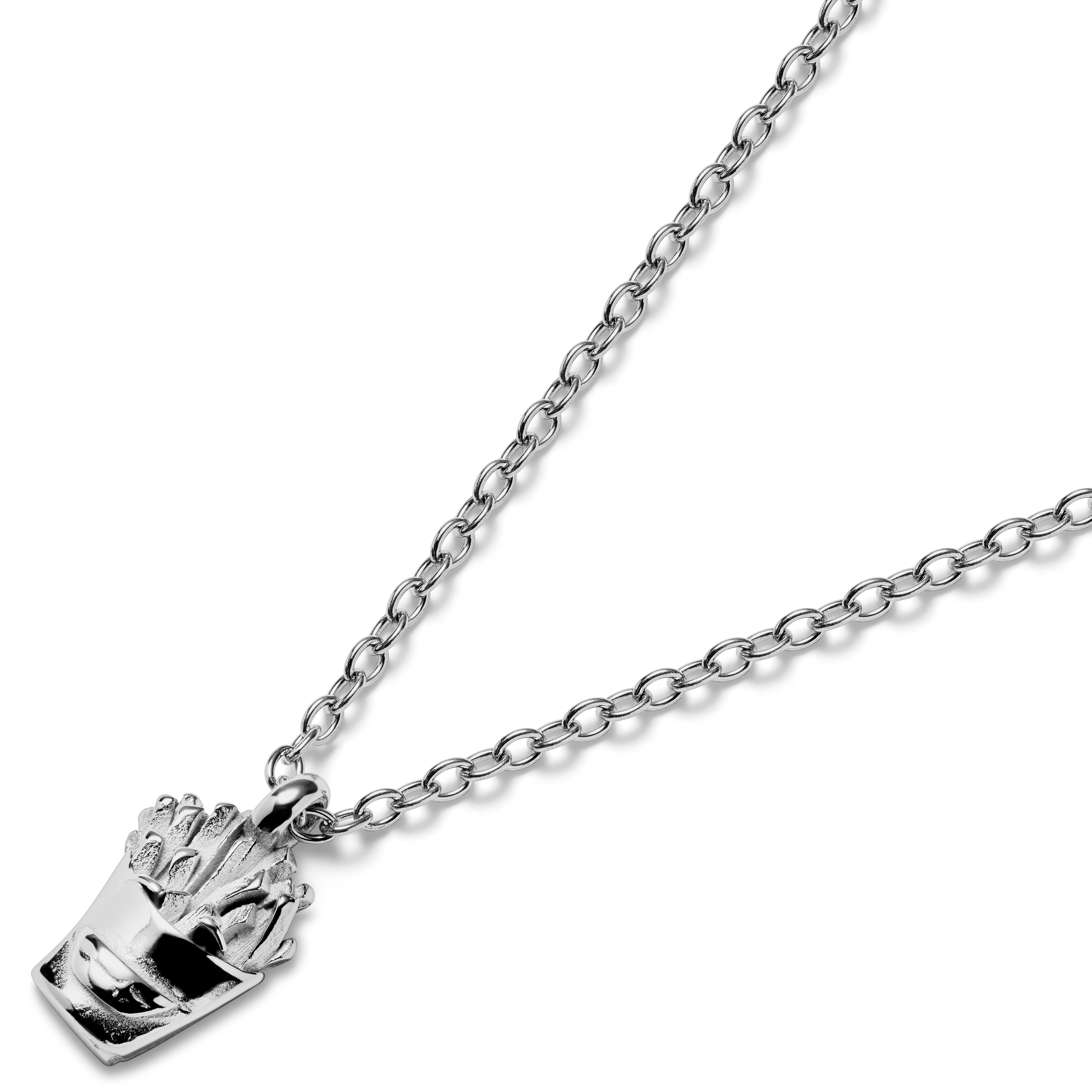 ★SENTIMENTS★ NO.450 [SILVER] NECKLACE Stamped Sentiment - silver - Paparazzi necklace