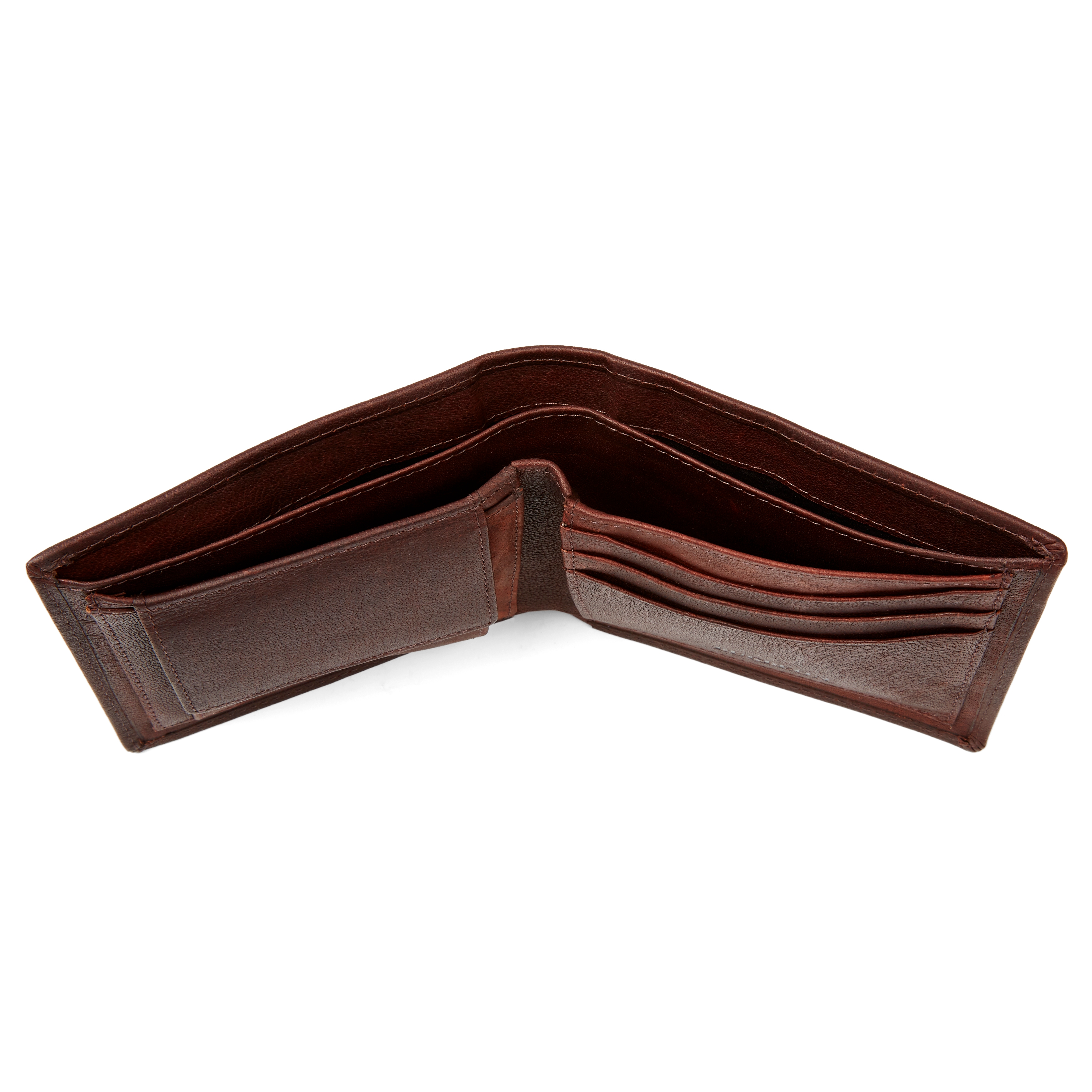 Klasická kožená peněženka Oxford v hnědé barvě - 5