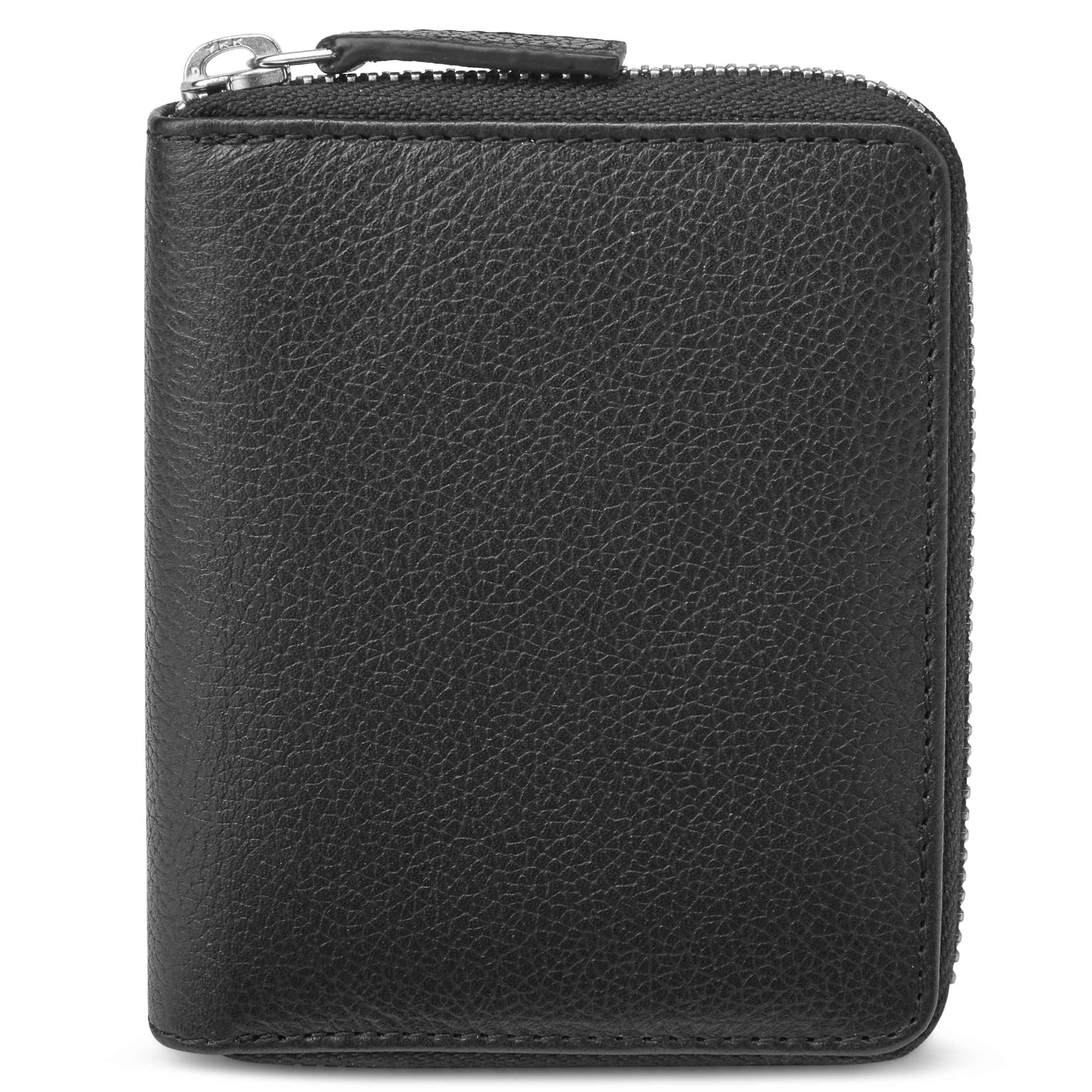 Mini cartera de cuero negro con bloqueo RFID Sky  - 10