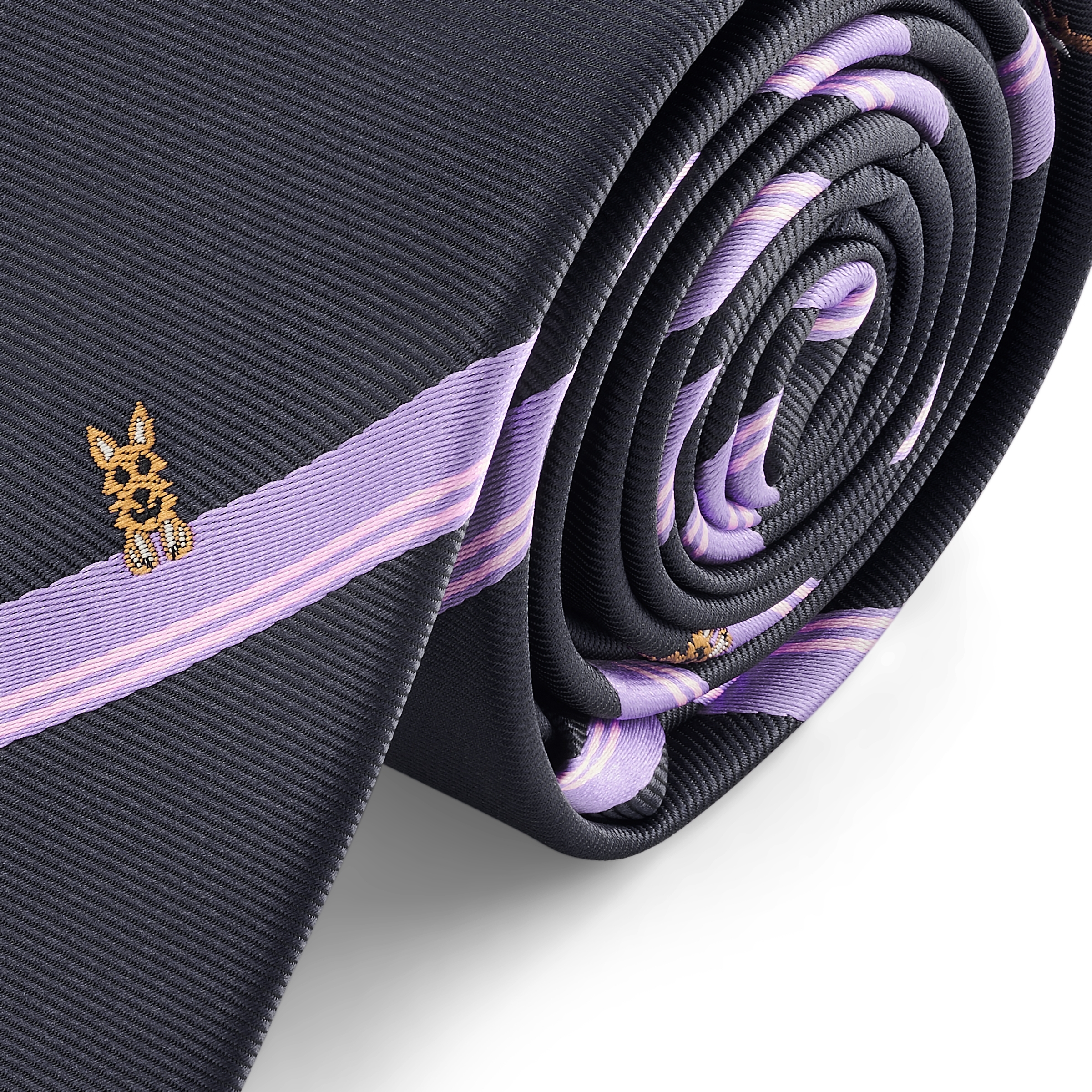 Zoikos | 6 cm tamnoplava kravata s uzorkom psa - 2