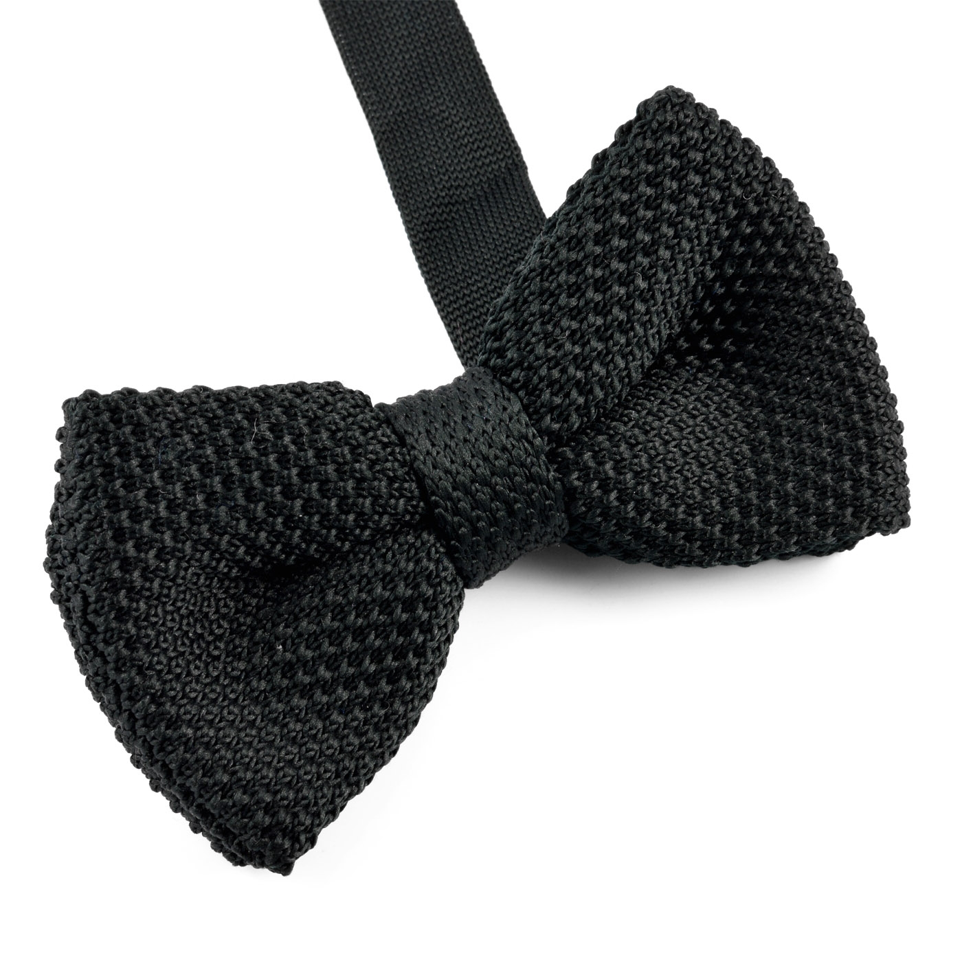 Ciemnoszara muszka z dzianiny - 2