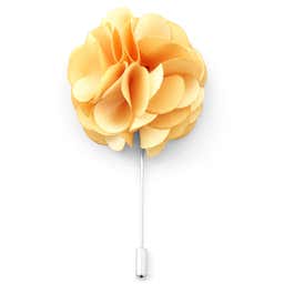 Light Beige Luxurious Flower Lapel Pin