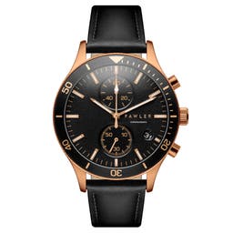 Aeris | Black Brass Chronograph Watch