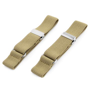 Schmale Khaki Ärmelhalter Schmale Khaki Ärmelhalter