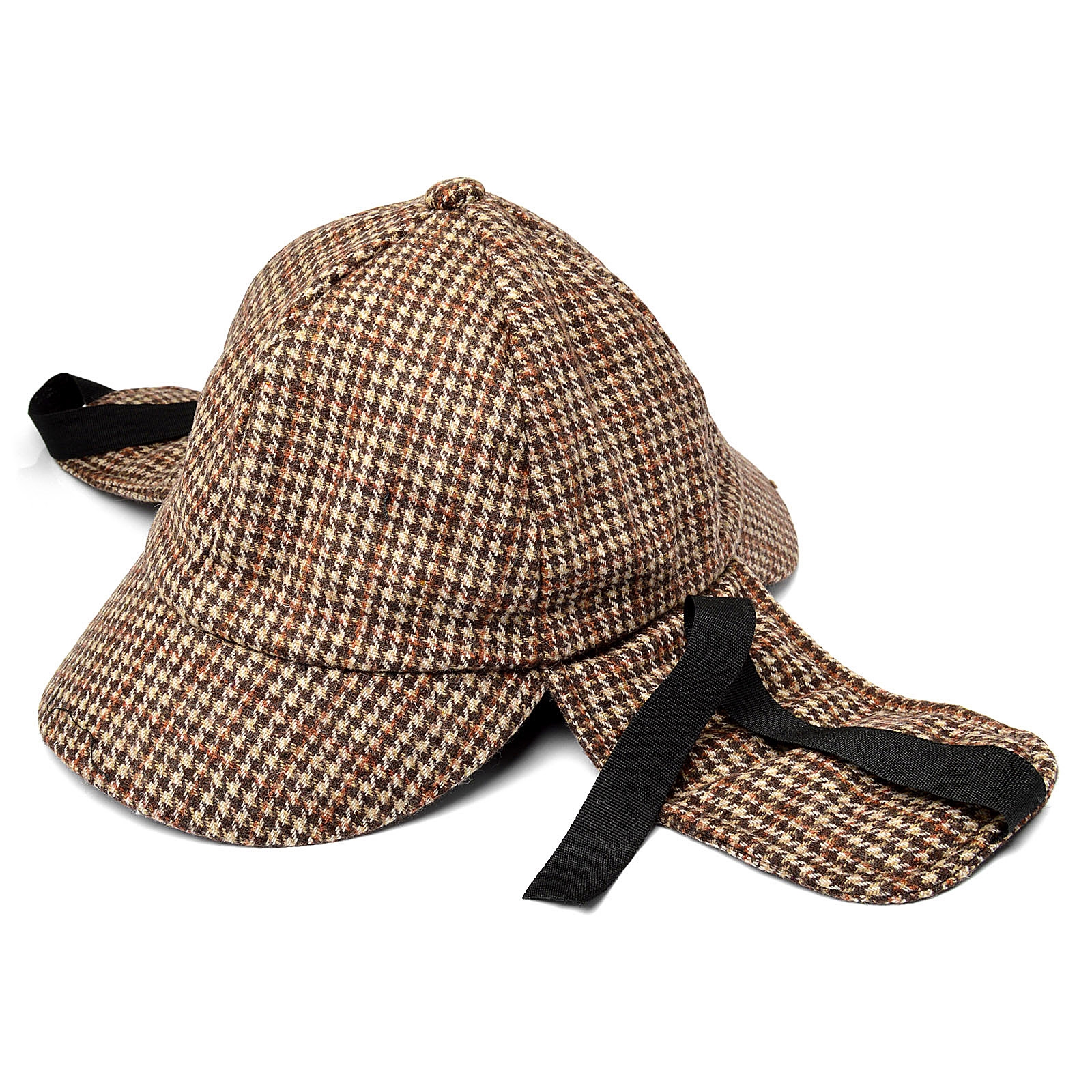 Gorra cervadora a cuadros marrón - 5