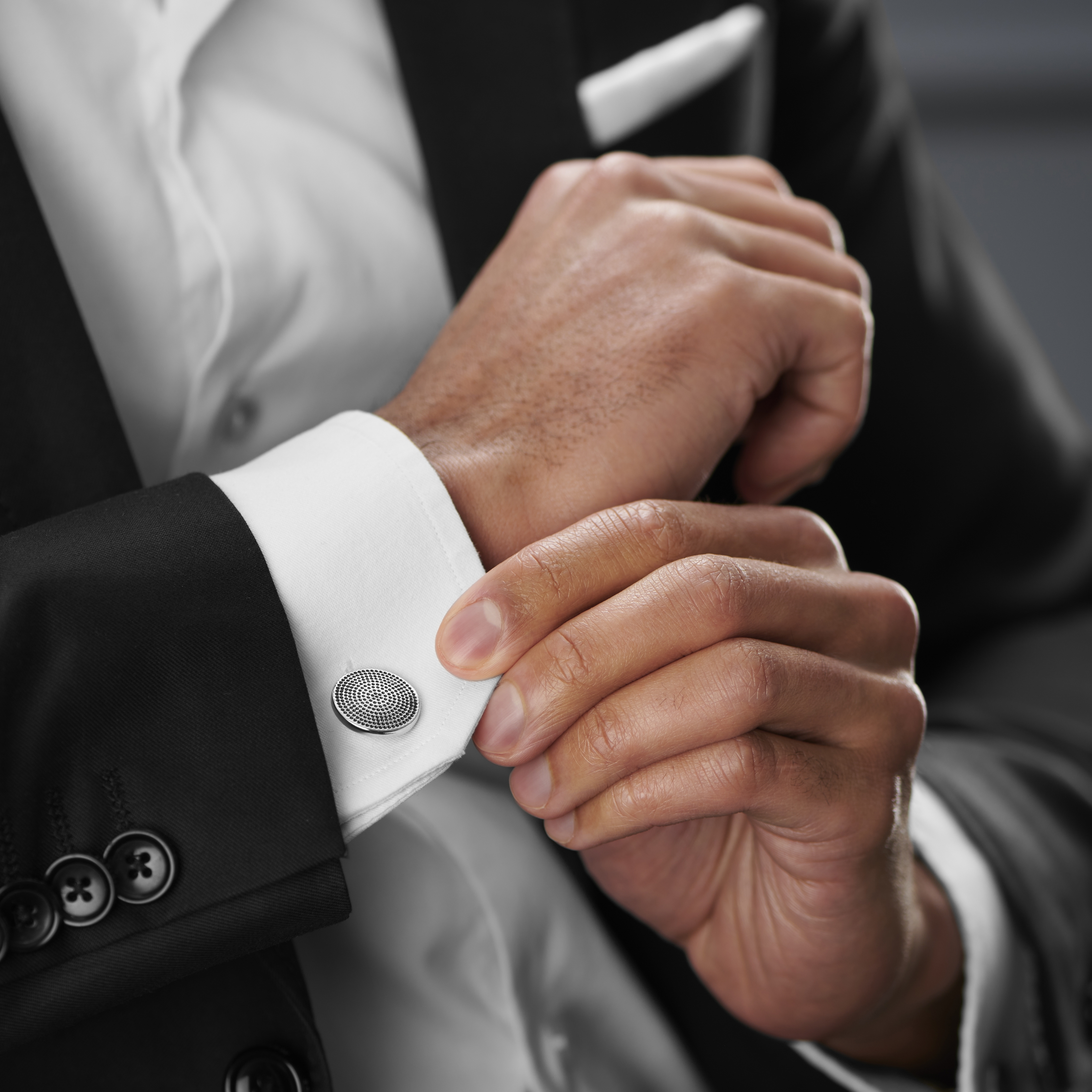 Runde gestanzte Manschettenknöpfe - 2