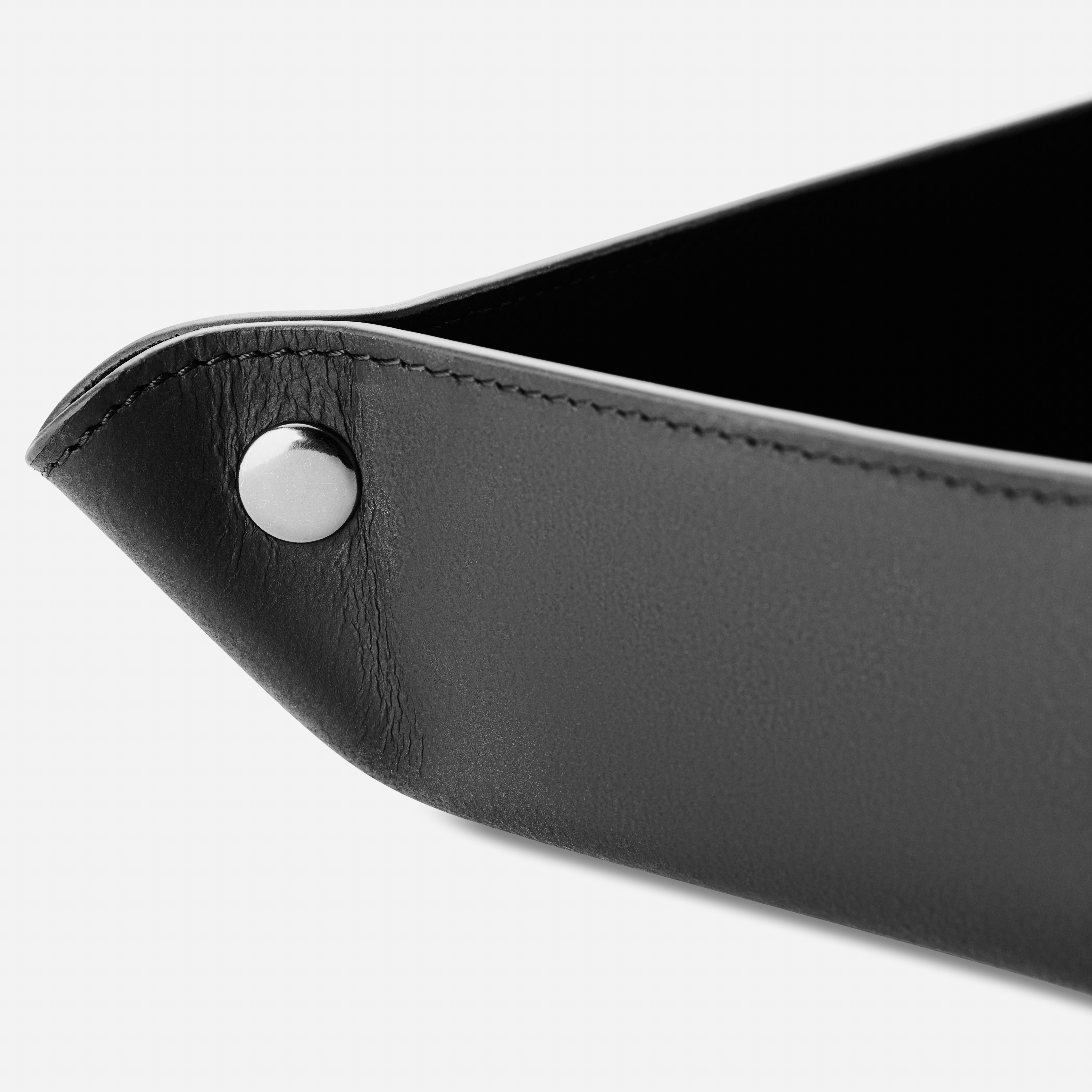 Zwartleren Sieraden- en Horloge Dienblad - 6