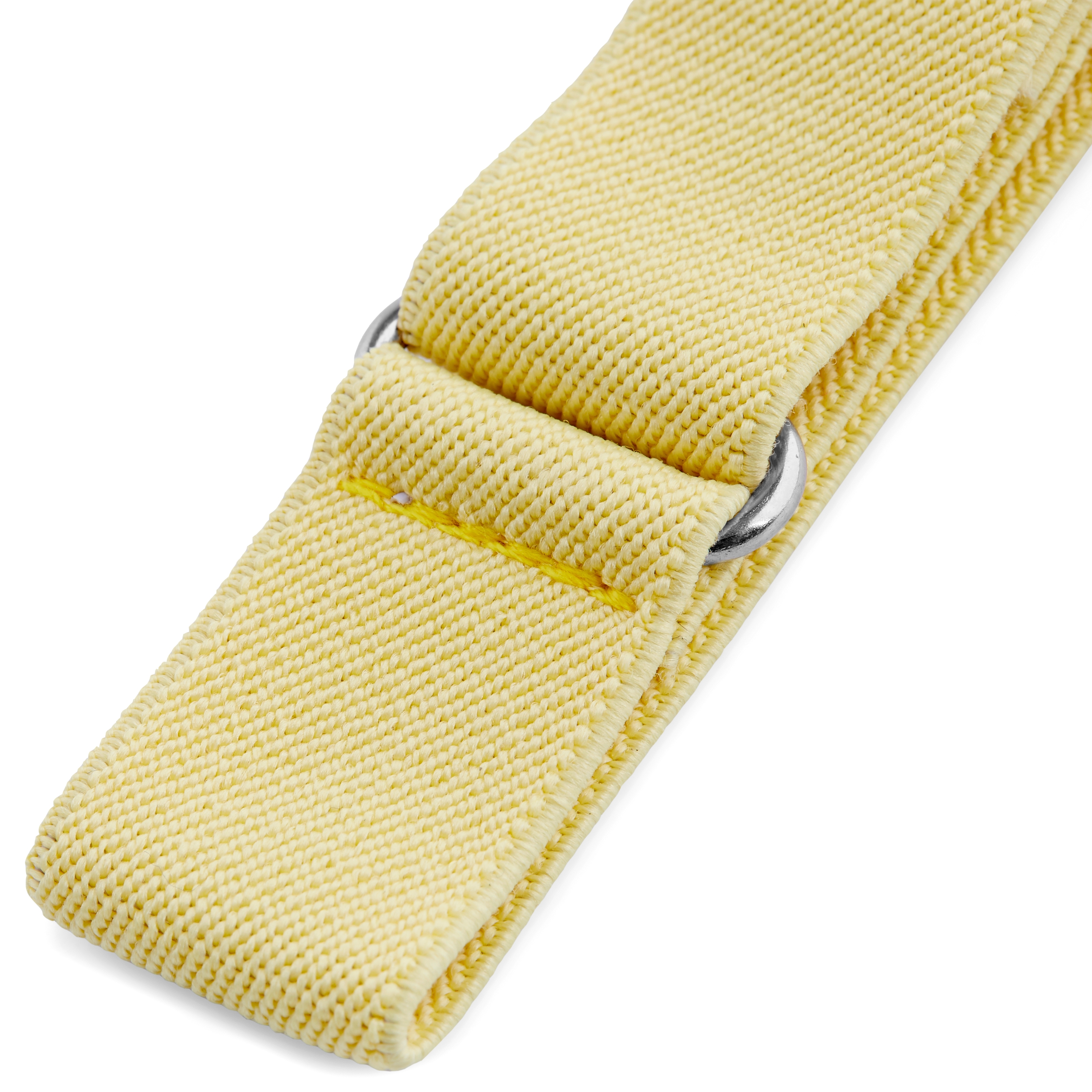 Slim Soft Yellow Sleeve Garters - 2