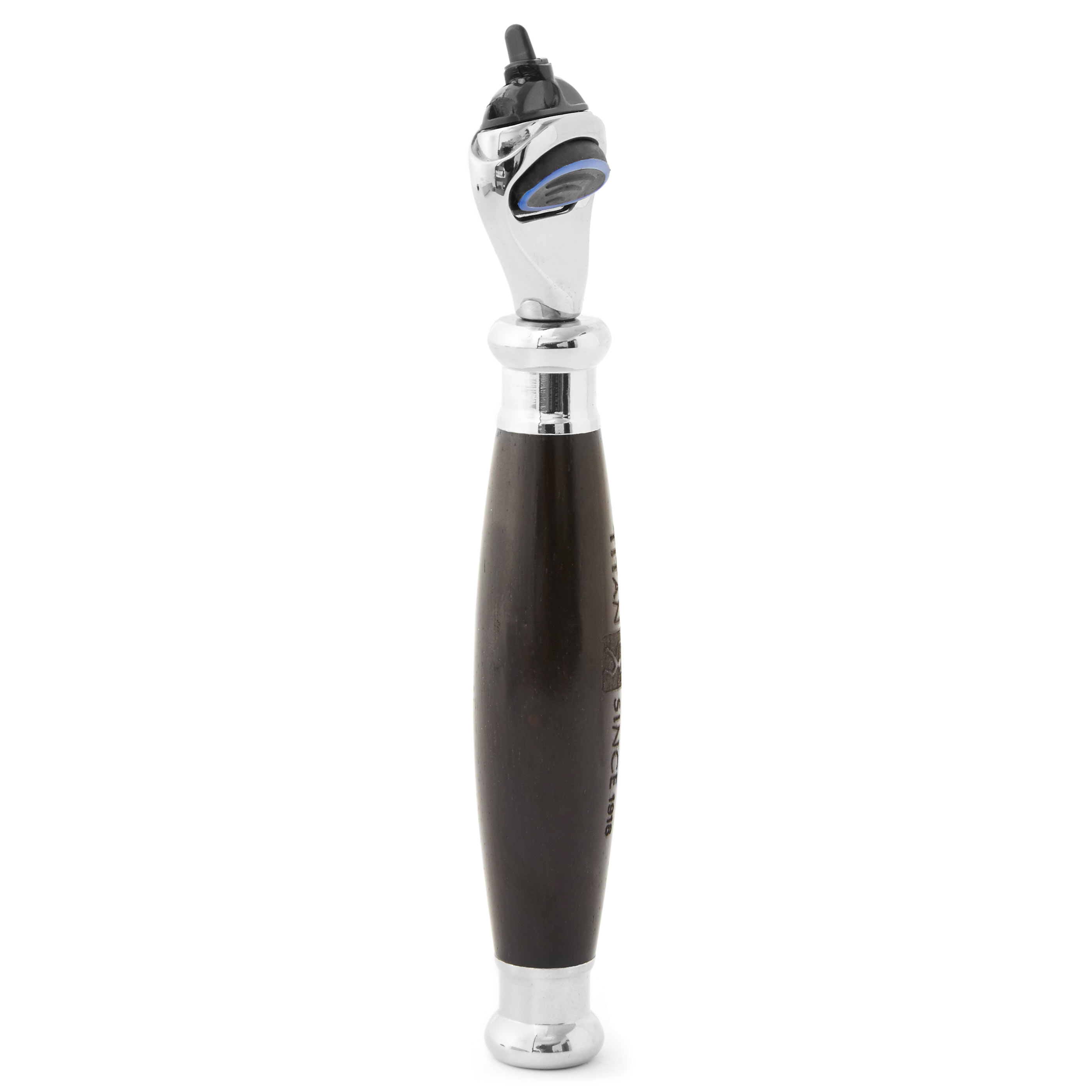 Črn ebenovinast brivnik za Fusion rezila - 3