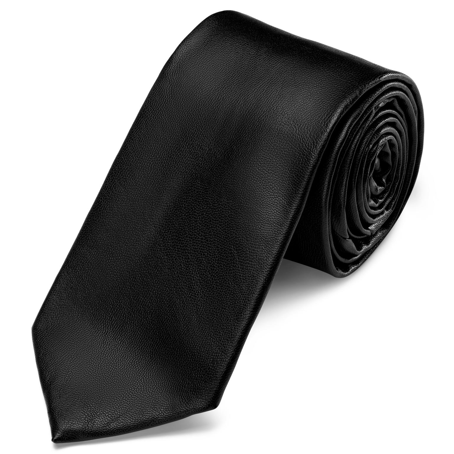Krawatte Schwarz Standard Kunstleder Krawatte Schwarz Standard Kunstleder