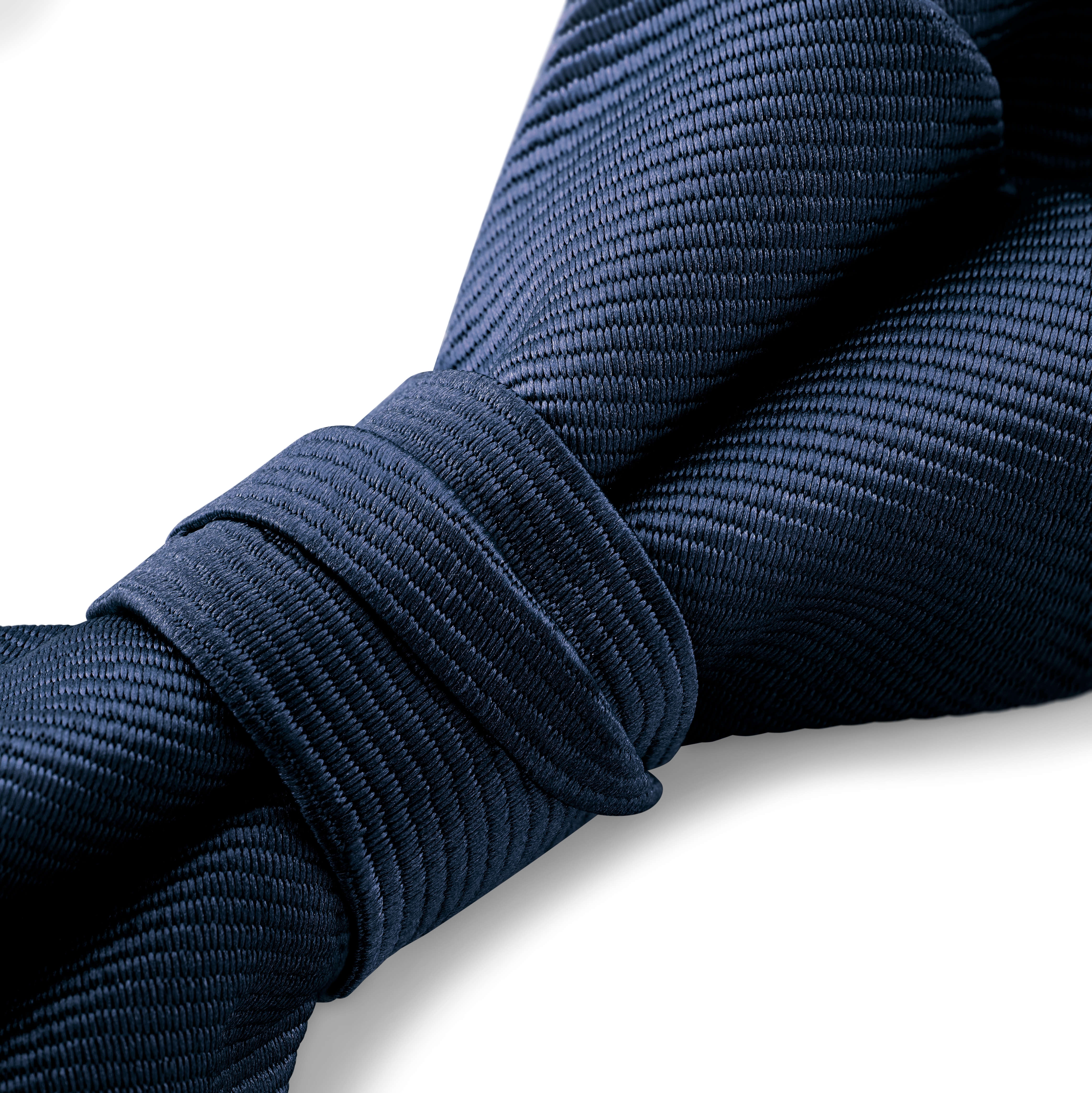 Marineblå ferdigknyttet satengsløyfe med Diamantspiss - 3