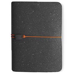 NOTA WORK | Cuaderno modular de cuero reciclado Negro Mate