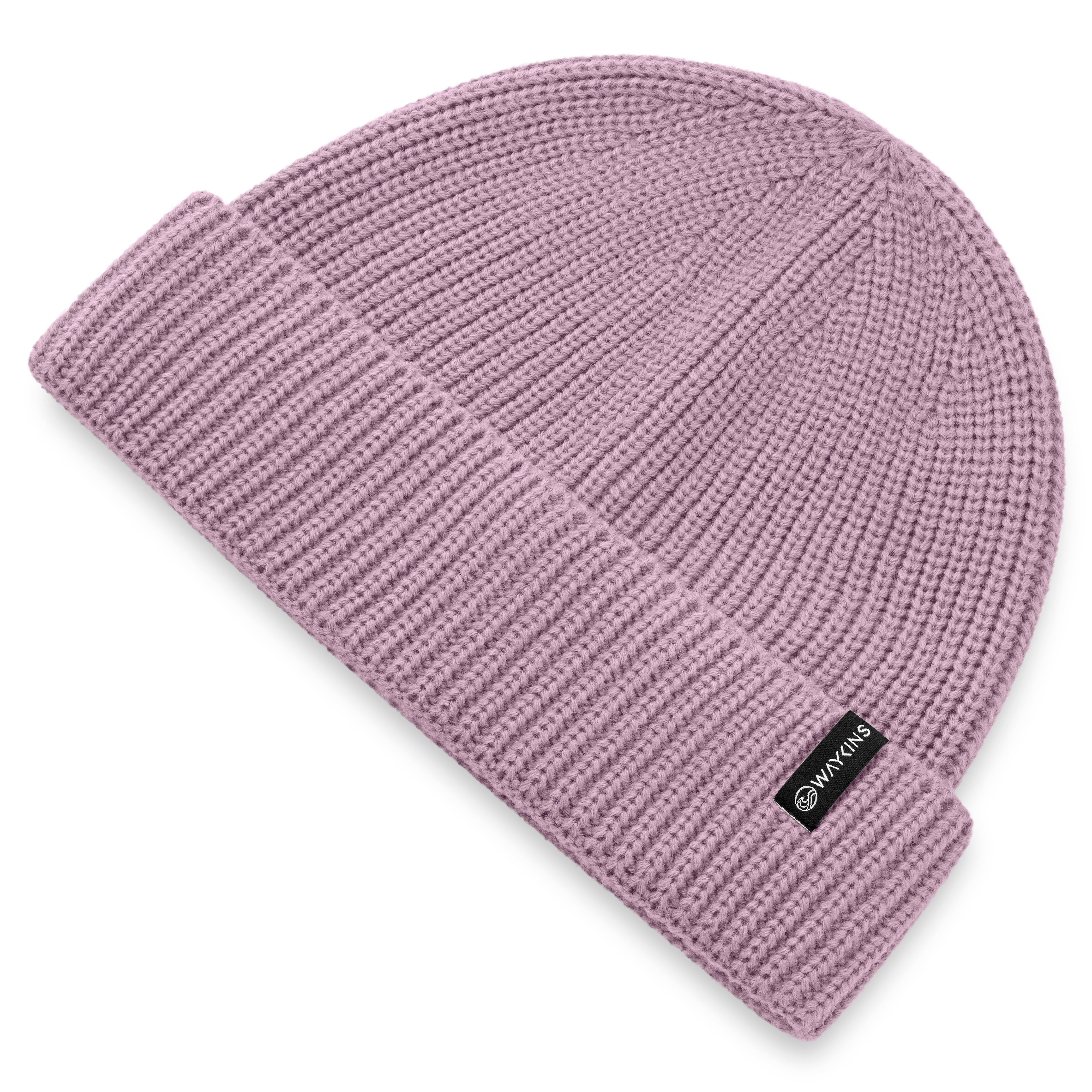 Baltic | Lila Rippstrick-Beanie aus Acryl - 5