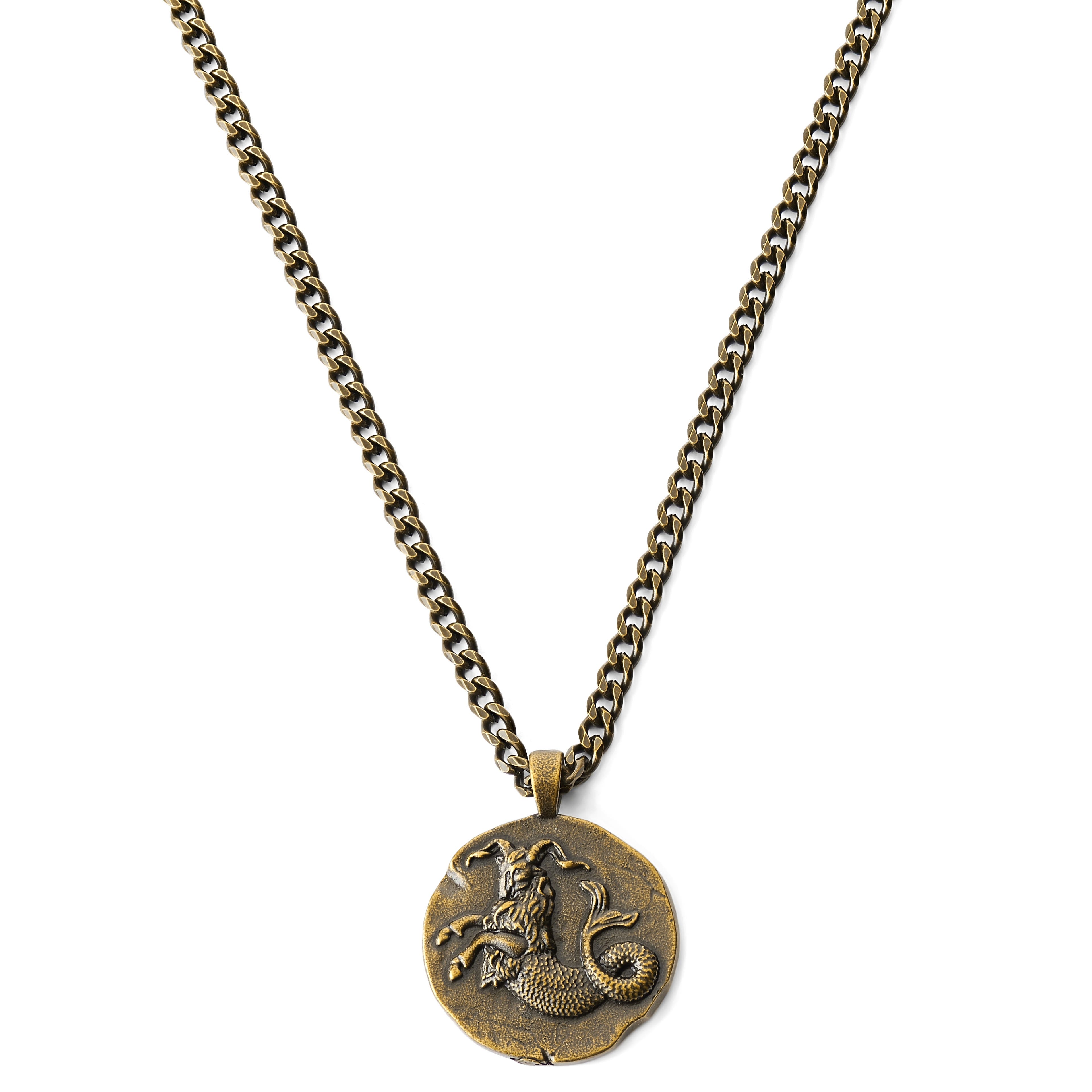 Astro | Gold-Tone Capricorn Zodiac Sign Necklace