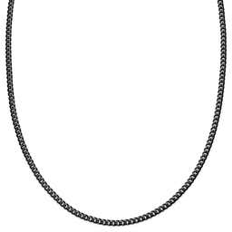 1/8" (3 mm) Black Chain Necklace