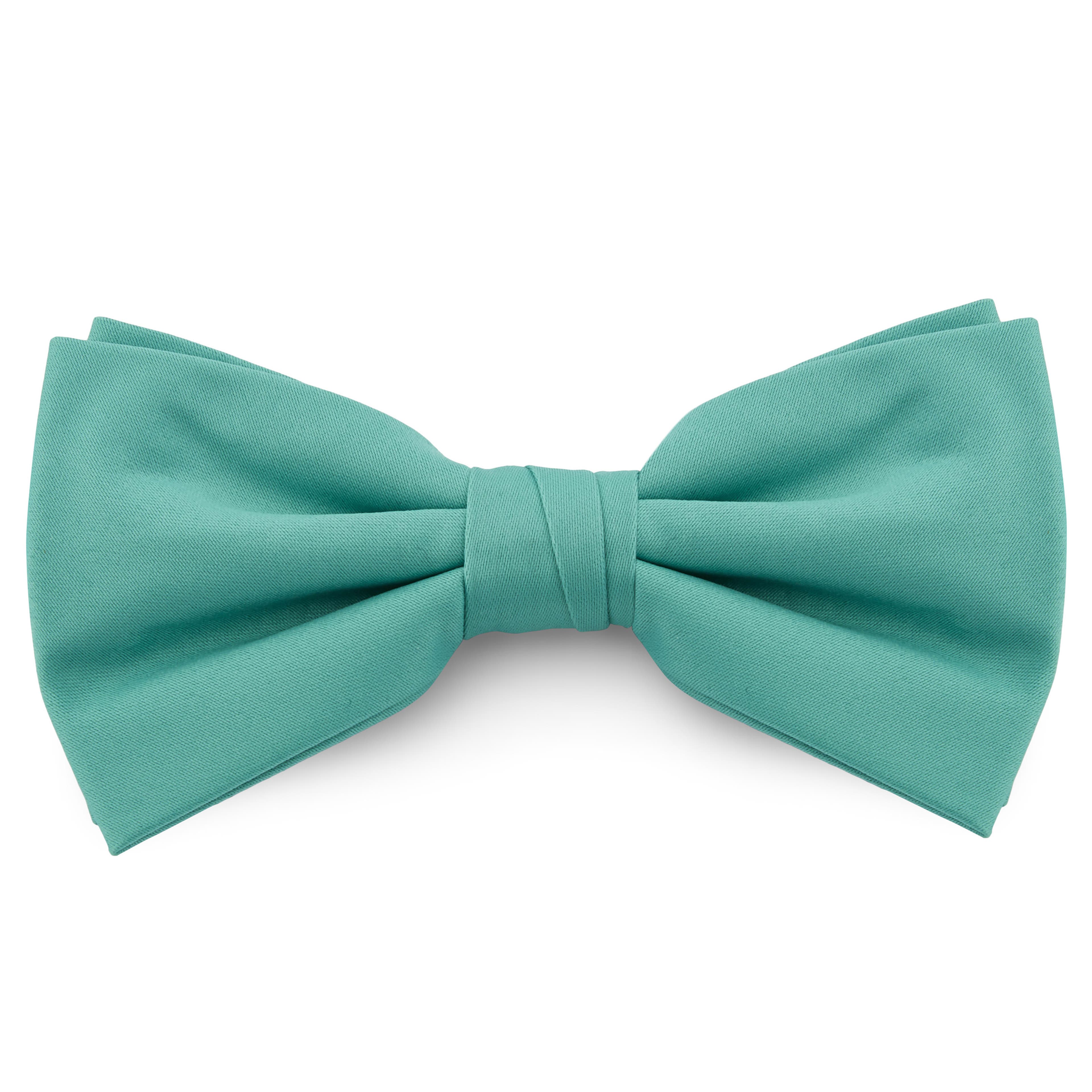 Turquoise Basic Pre-Tied Bow Tie, In stock!