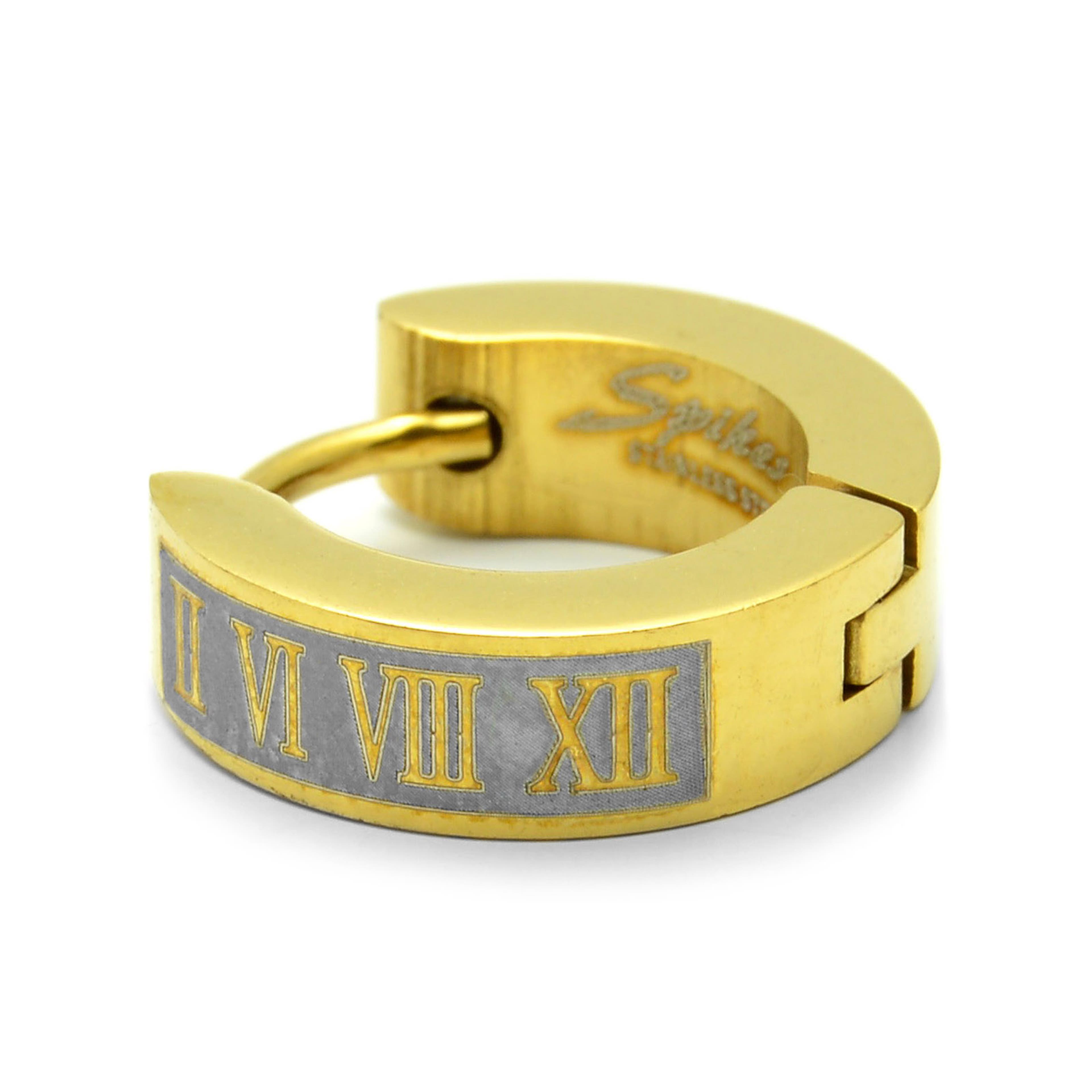 Sentio | Guldfärgat Ringörhänge med Romerska Siffror
