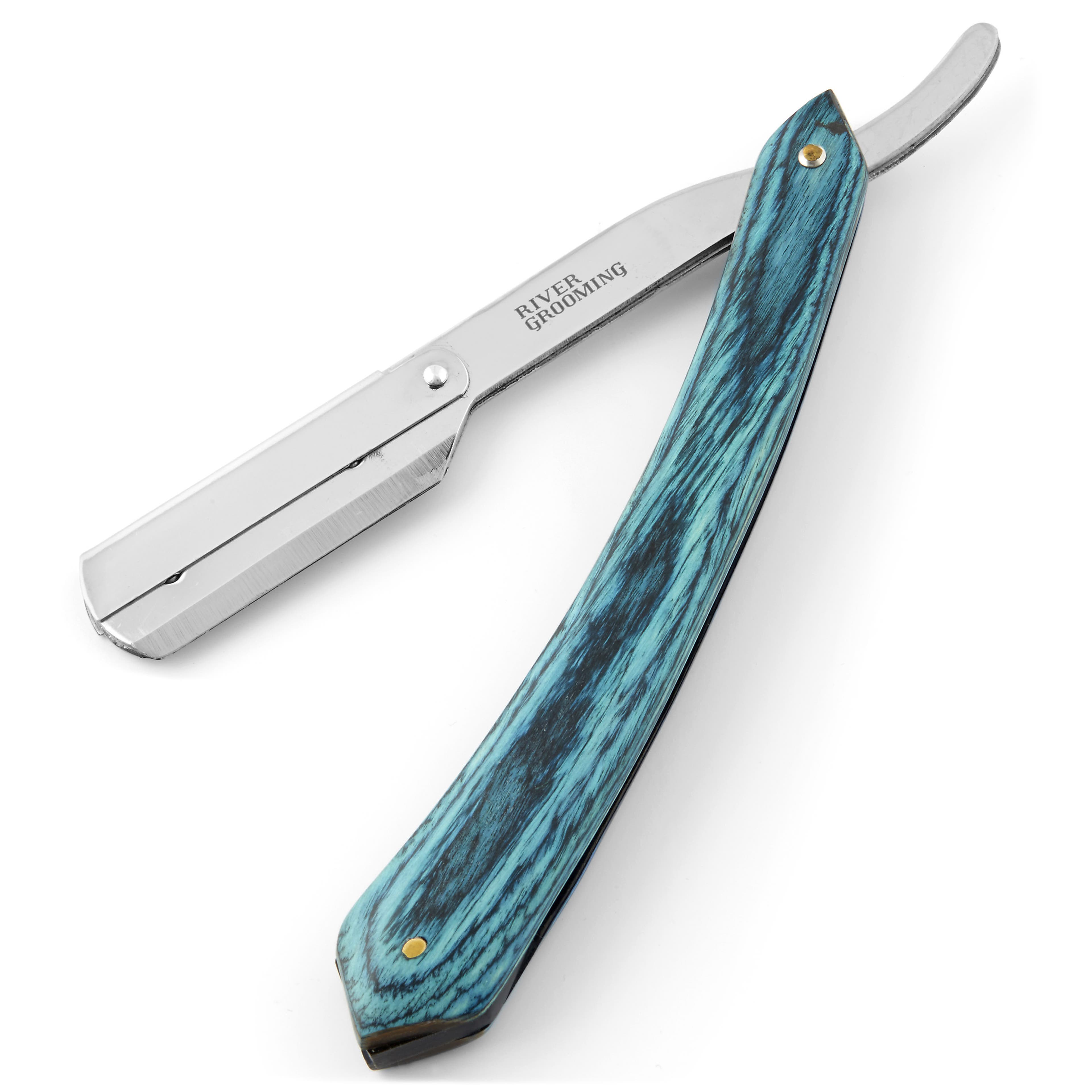 Trendy Blå Barberkniv for Utskiftbare Blader