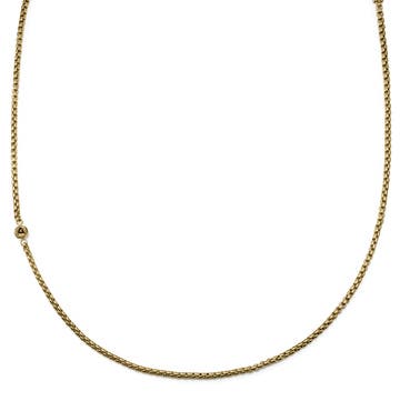 Rico Gold-tone Box Chain Necklace