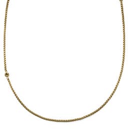 Rico Goldfarbene Halskette mit Kastenkette