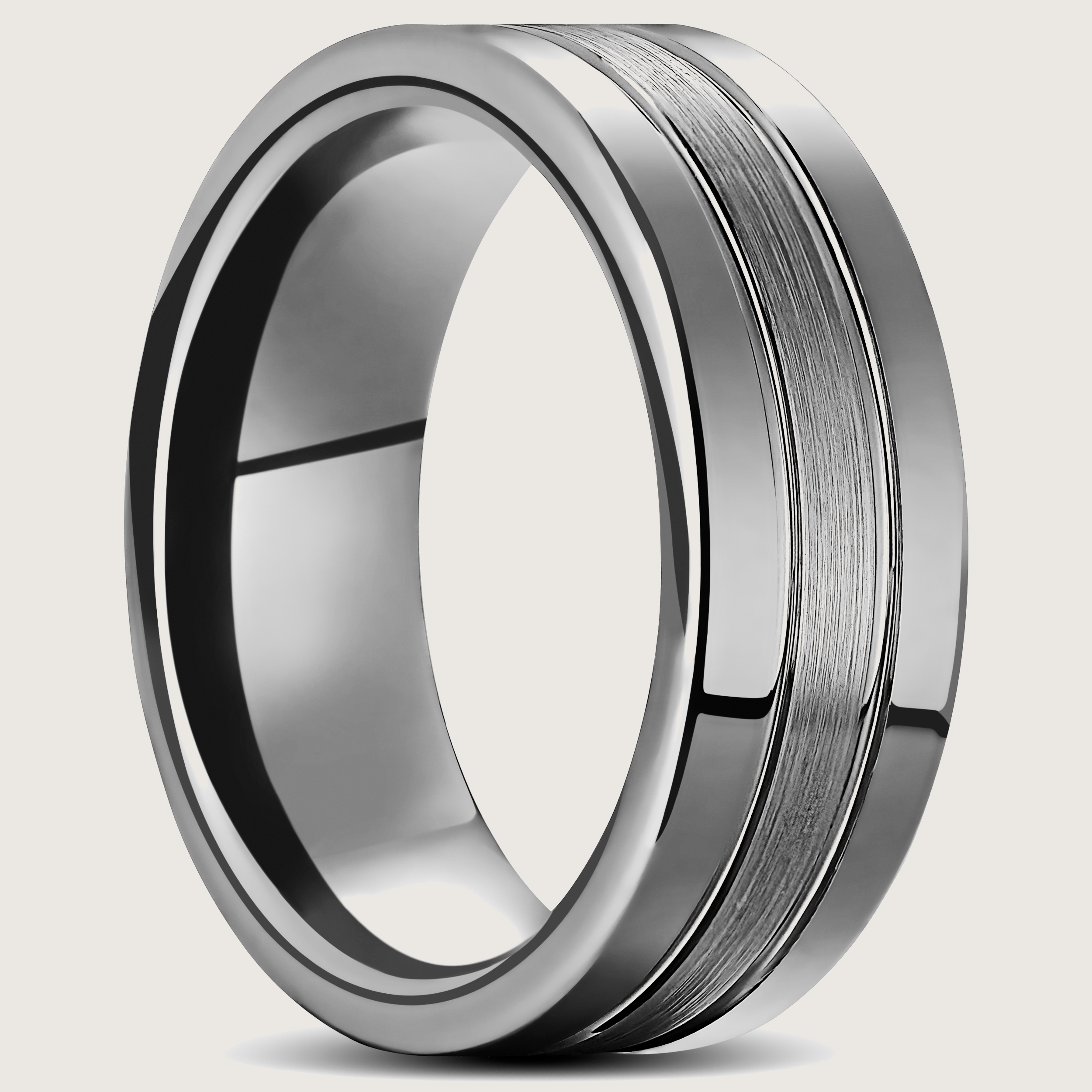 Bague Toi & Moi Double Anneau Avec 2 Pierres Vertes - Taille 51 Argenté - Occasion
