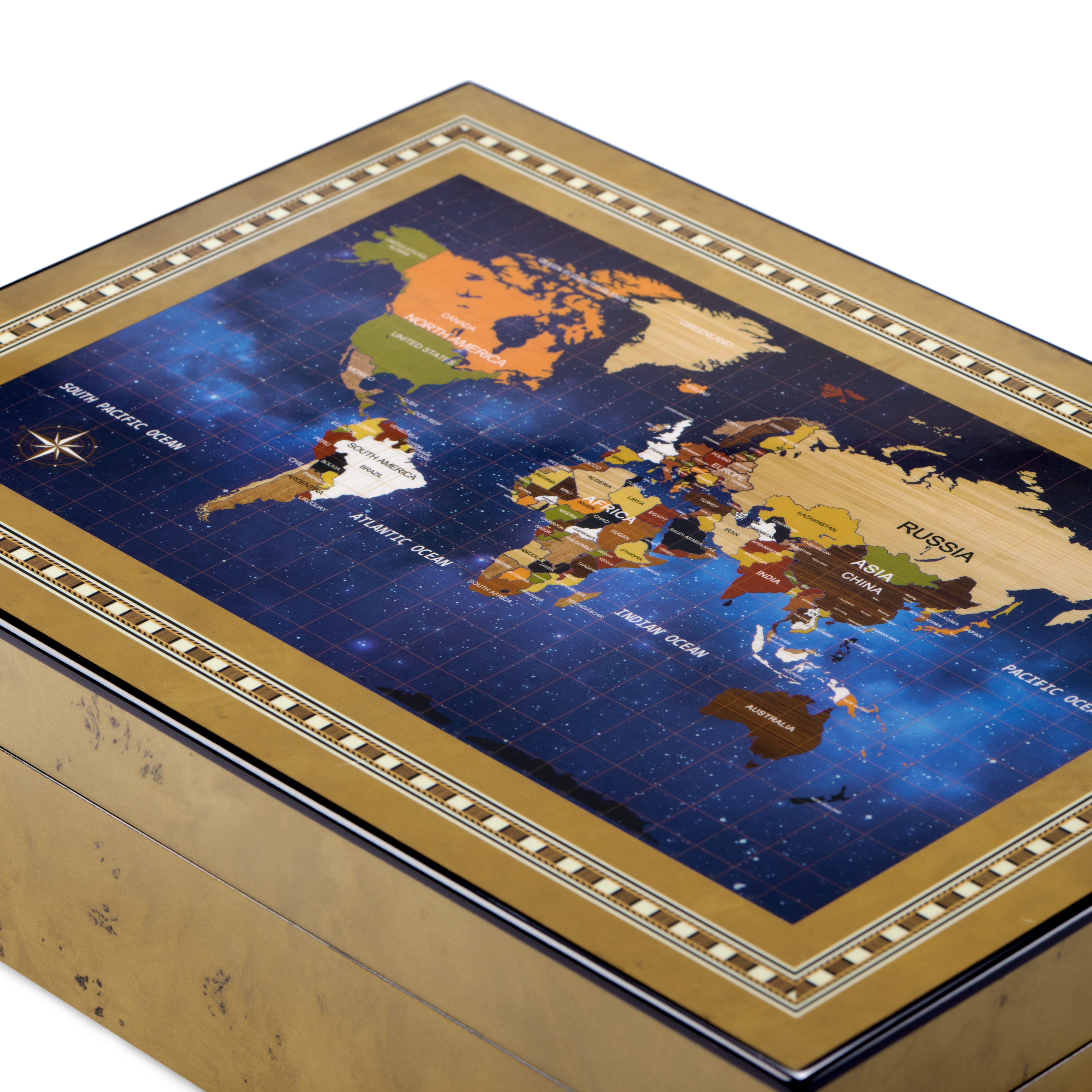 Oppbevaringsboks for klokker og tilbehør med avtakbar skuff - 6 klokker - 3