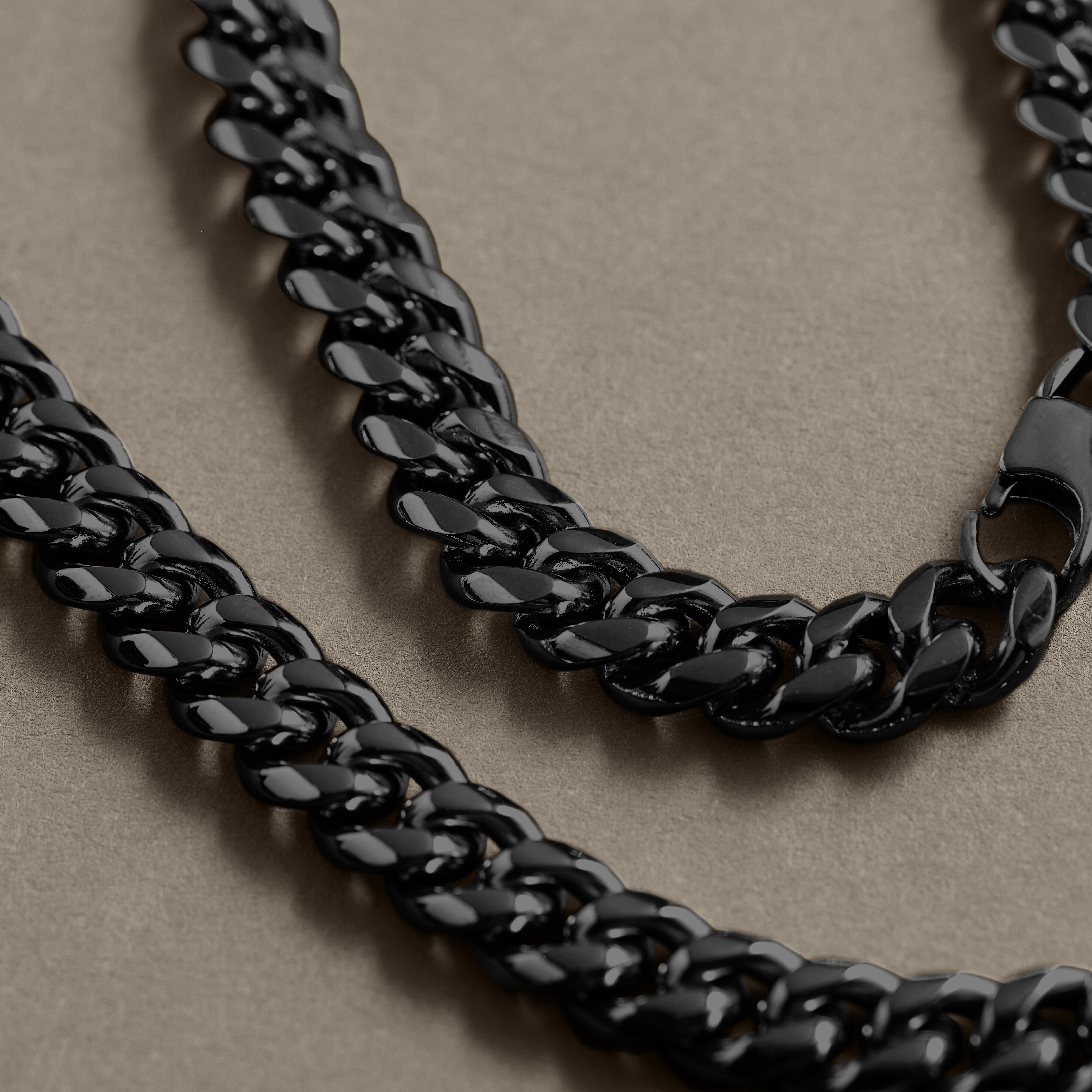 8 mm Sort Kirurgisk Stål Armbånd & Halskæde Gaveæske - 4