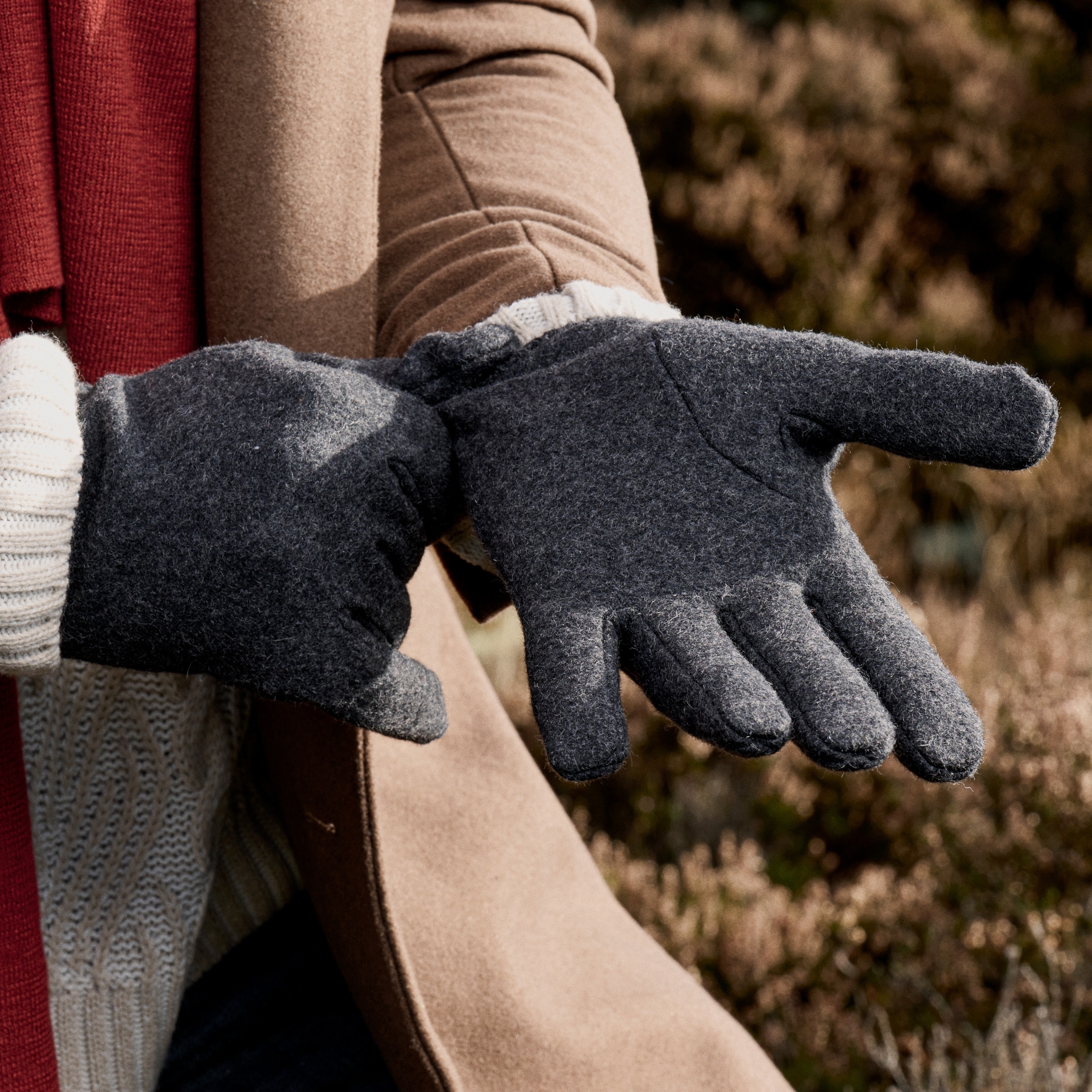 Hiems | Gray Wool | In stock! Gloves Sidegren 