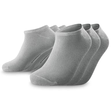 TrueFeel | Meias Curtas Premium Cinza-claro em Algodão - Lote de 3 TrueFeel | Meias Curtas Premium Cinza-claro em Algodão - Lote de 3