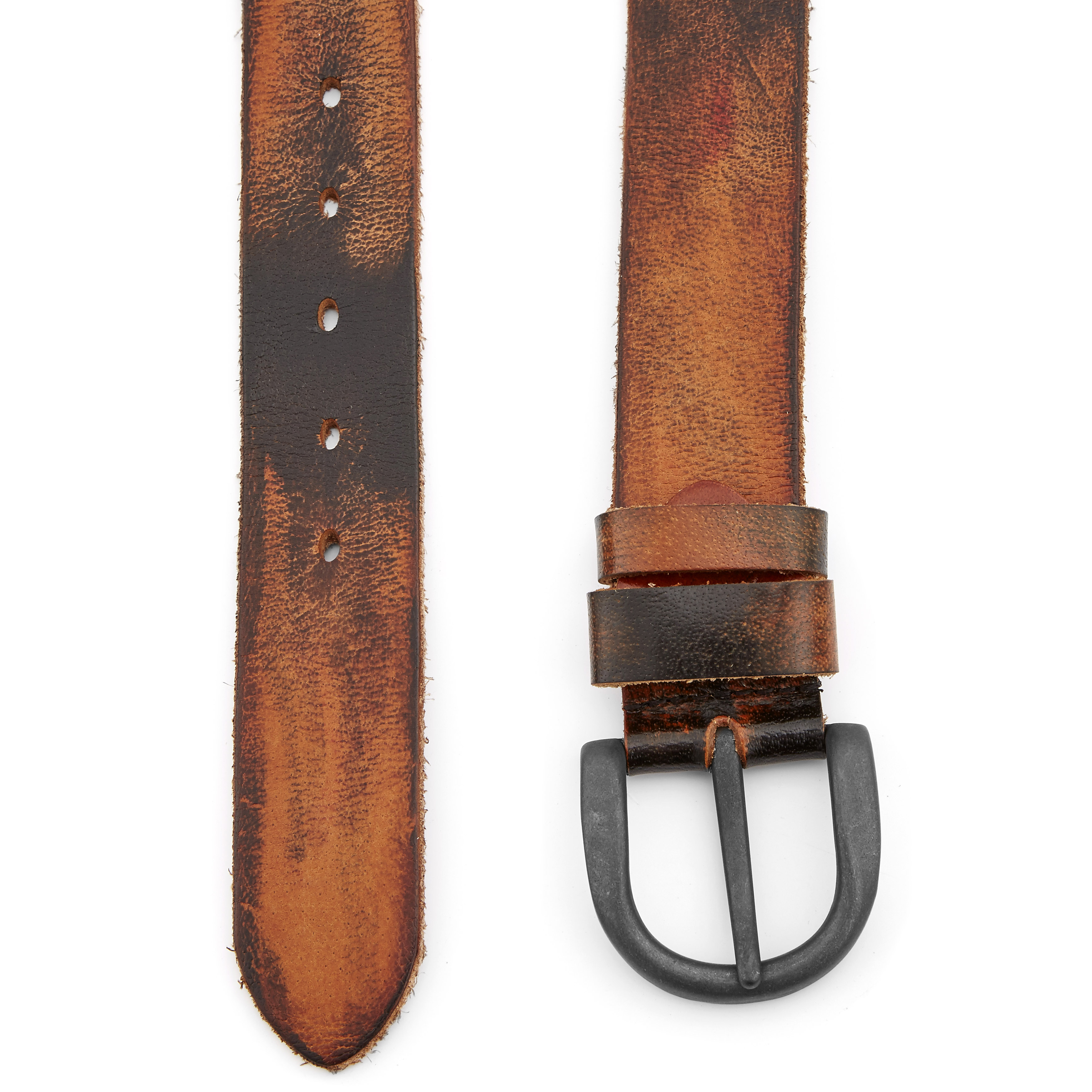 Robuster Brauner Ledergürtel - 2