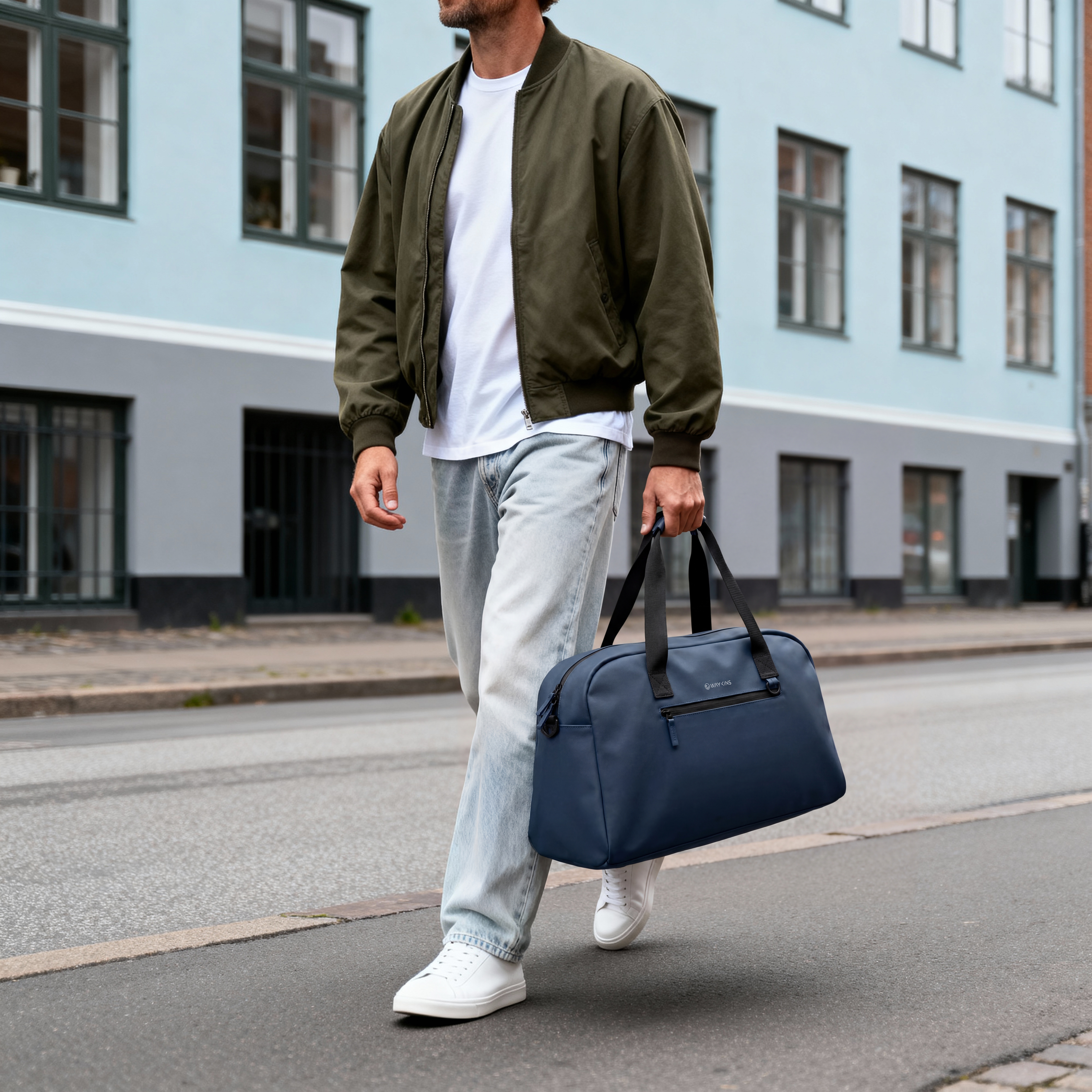 Horizon | Bolsa de viaje de PU resistente al agua azul marino - 2