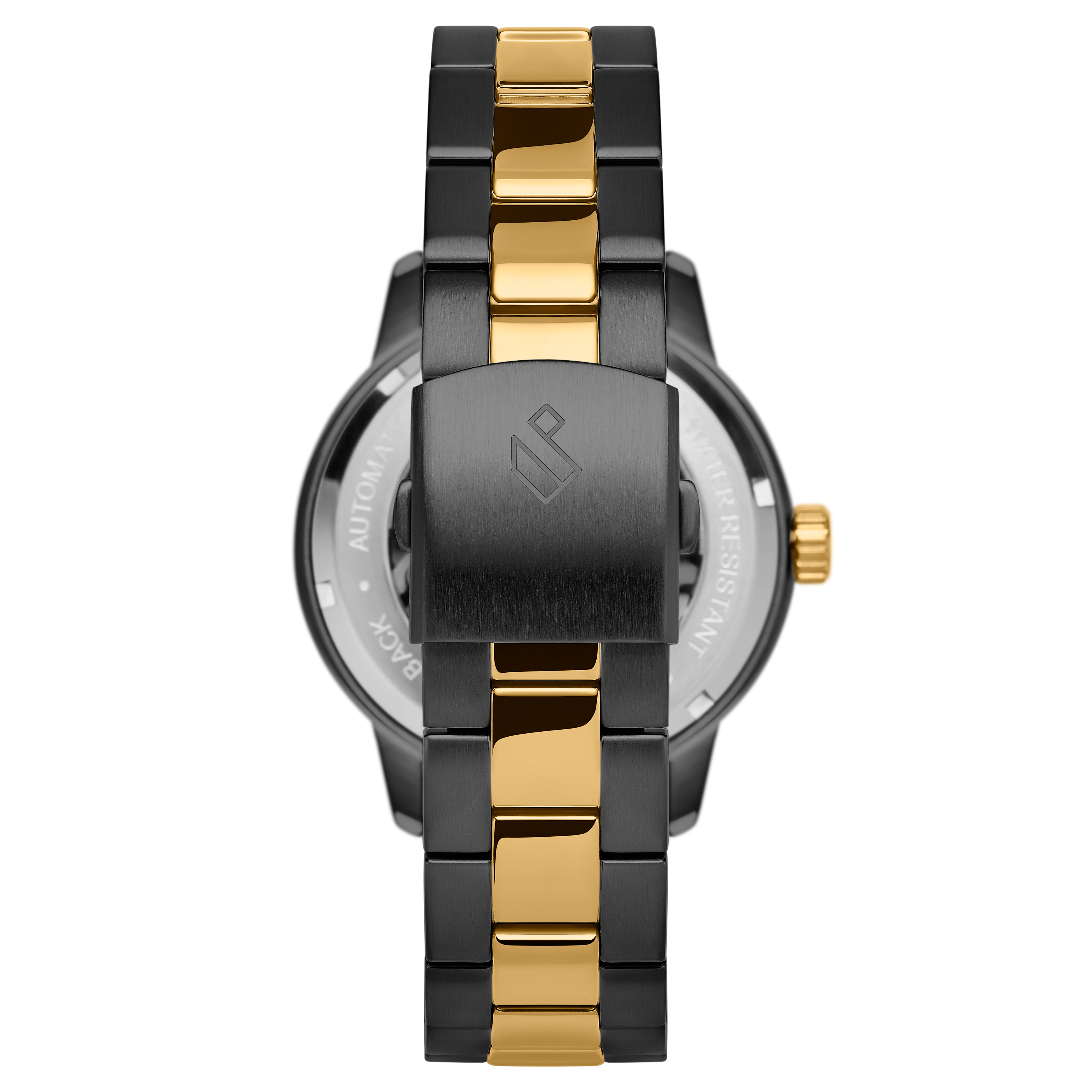 Dante II | Sort og Gulltonet Skeleton Klokke - 7