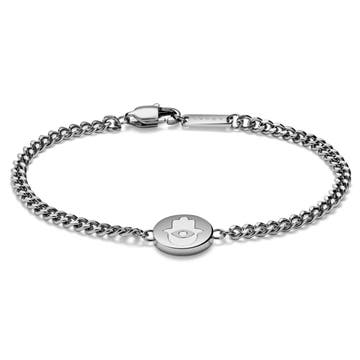 Unity | Silver-tone Stainless Steel Hamsa Hand Bracelet Unity | Silver-tone Stainless Steel Hamsa Hand Bracelet