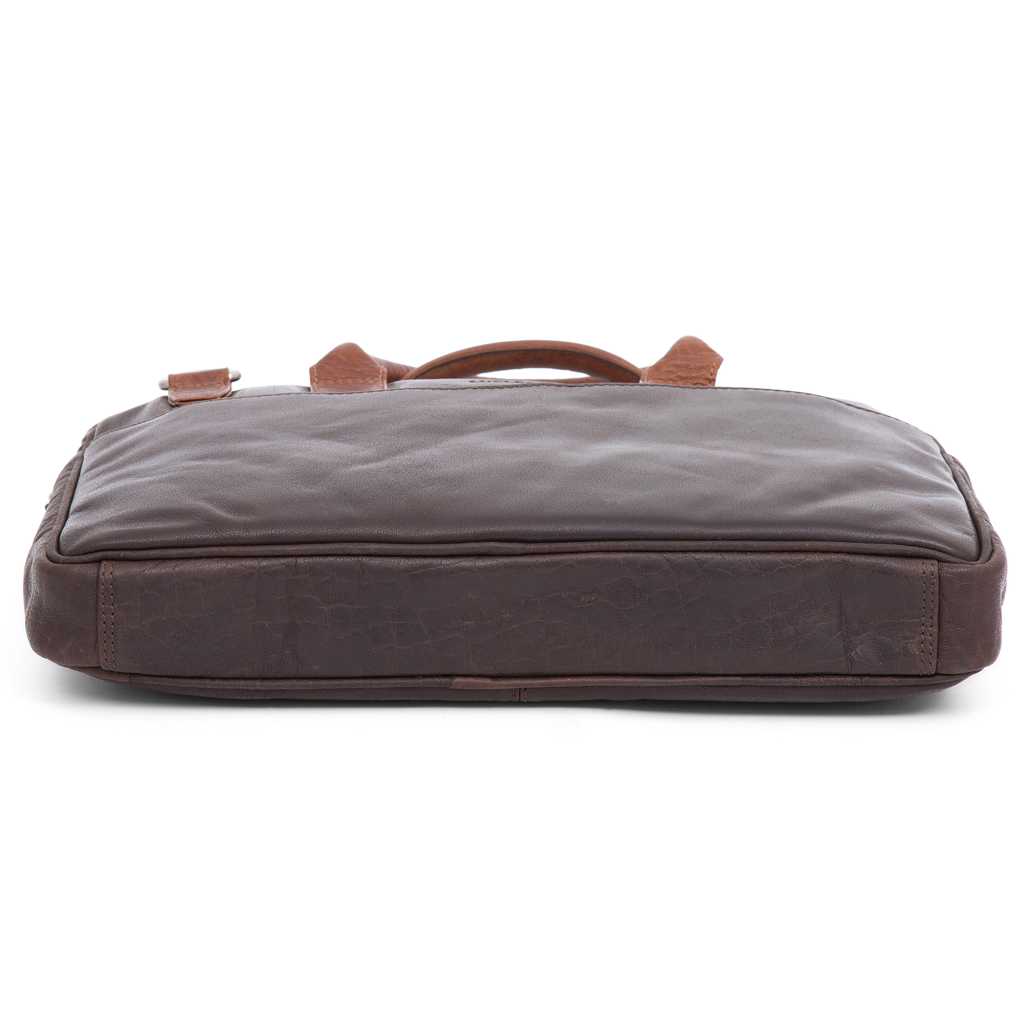 Δερμάτινη Τσάντα Montreal Slim 13" Executive Brown & Tan - 7