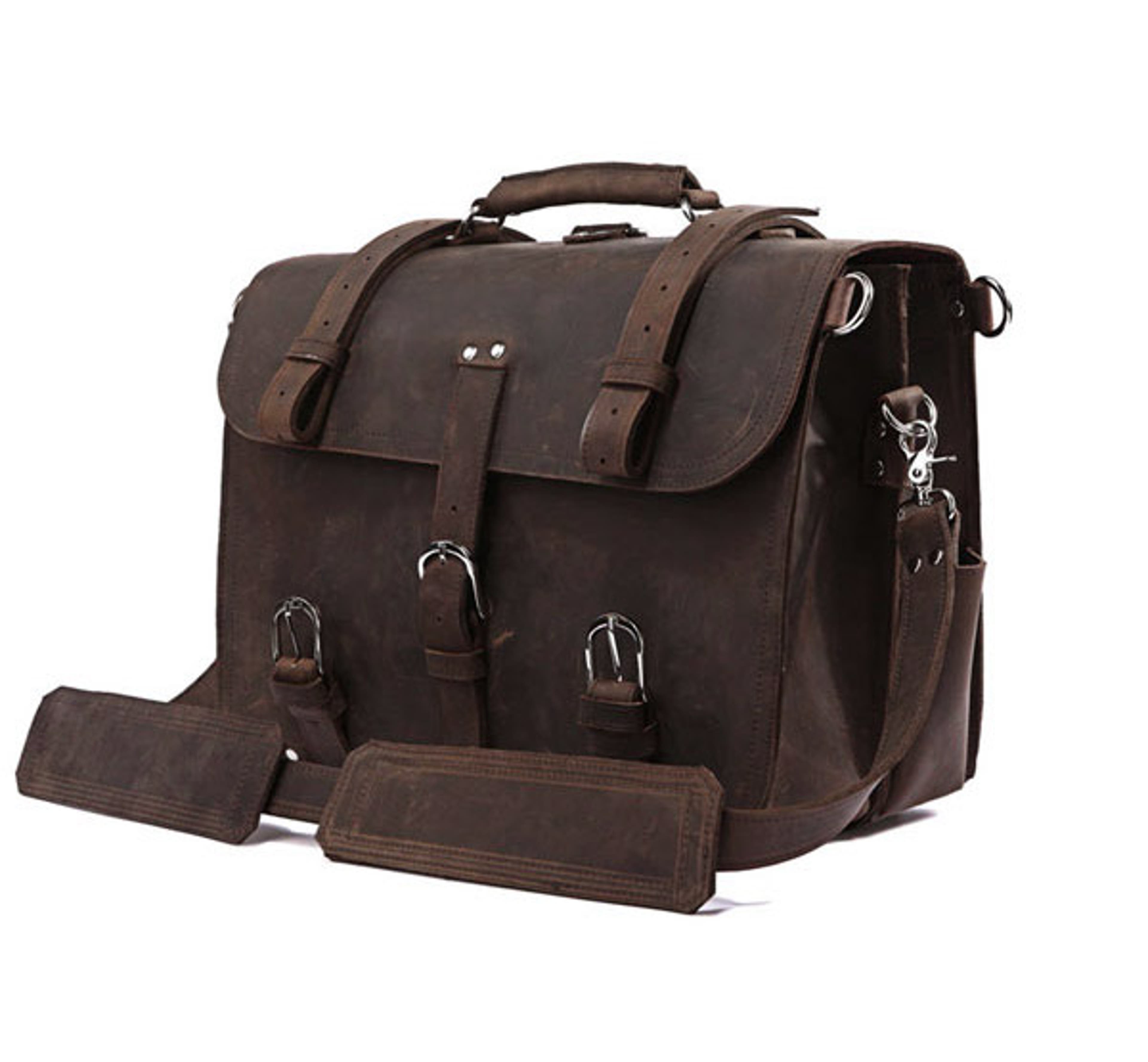 Dark Brown Vintage Leather Bag
