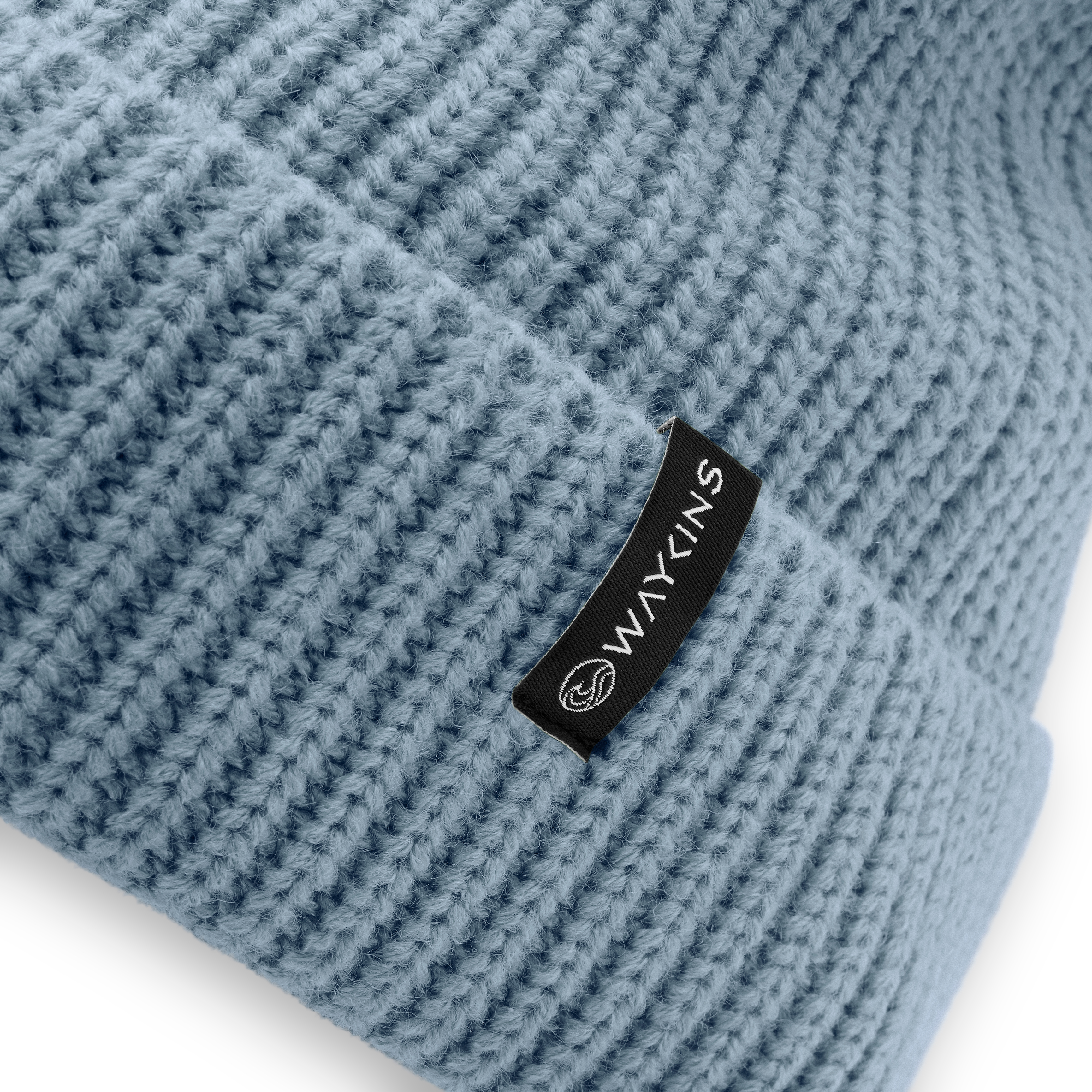 Baltic | Gorro de punto de canalé de acrílico azul - 4