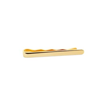Polished Gold-Tone 1 3/5" (4 cm) Rounded Tie Bar Polished Gold-Tone 1 3/5" (4 cm) Rounded Tie Bar