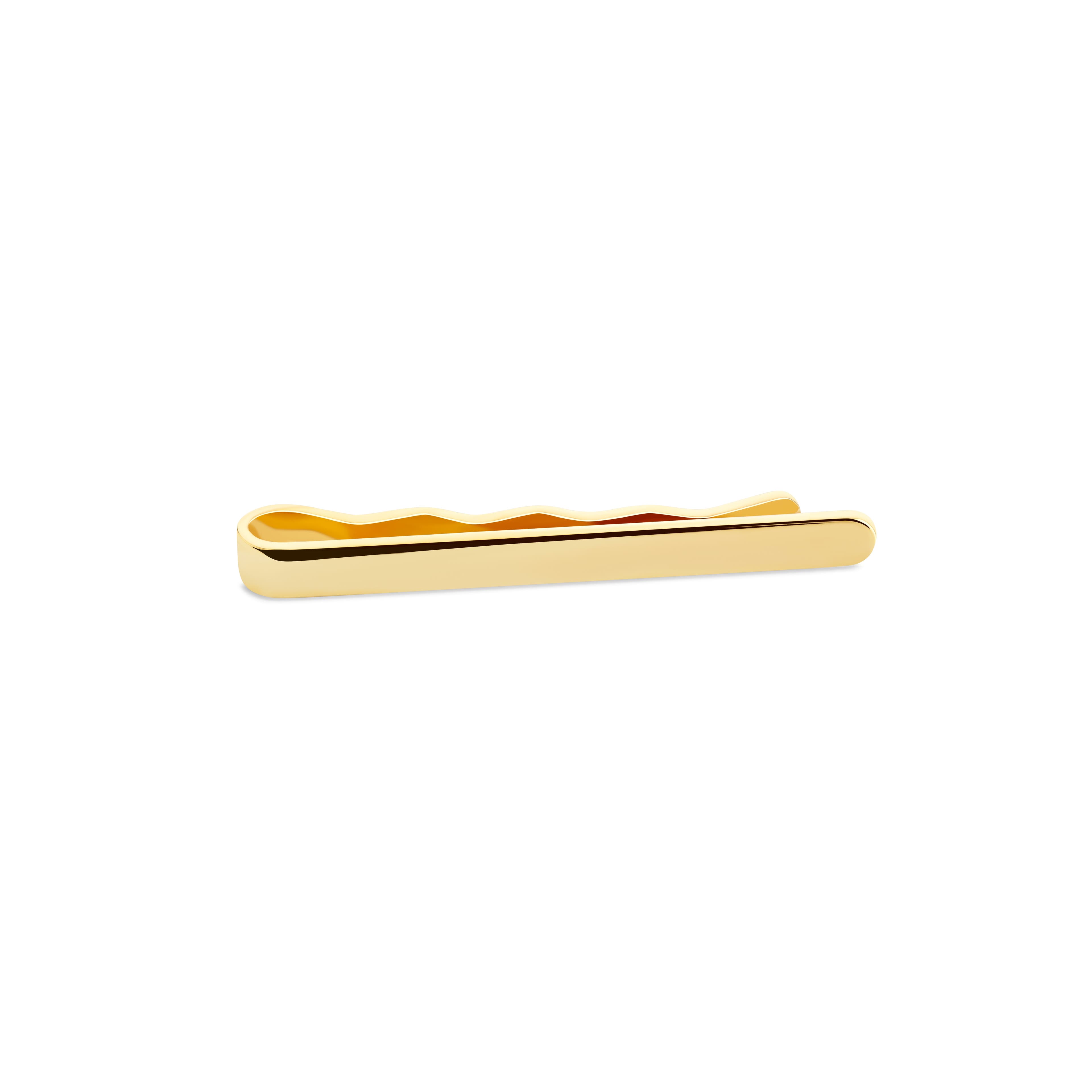 Prendedor de Gravata Dourado Polido de 4 cm Prendedor de Gravata Dourado Polido de 4 cm