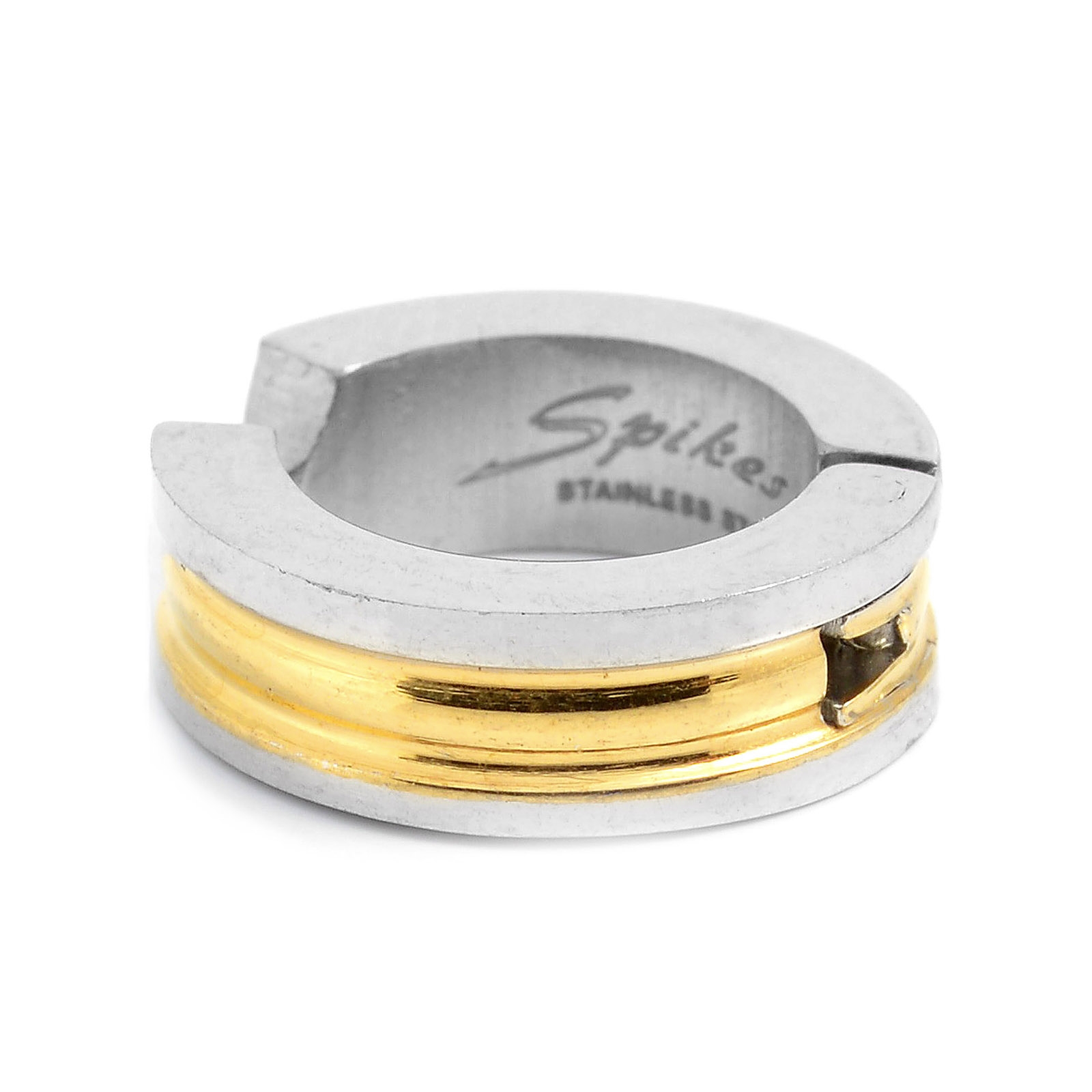 Gold Center Clip On Earring - 3