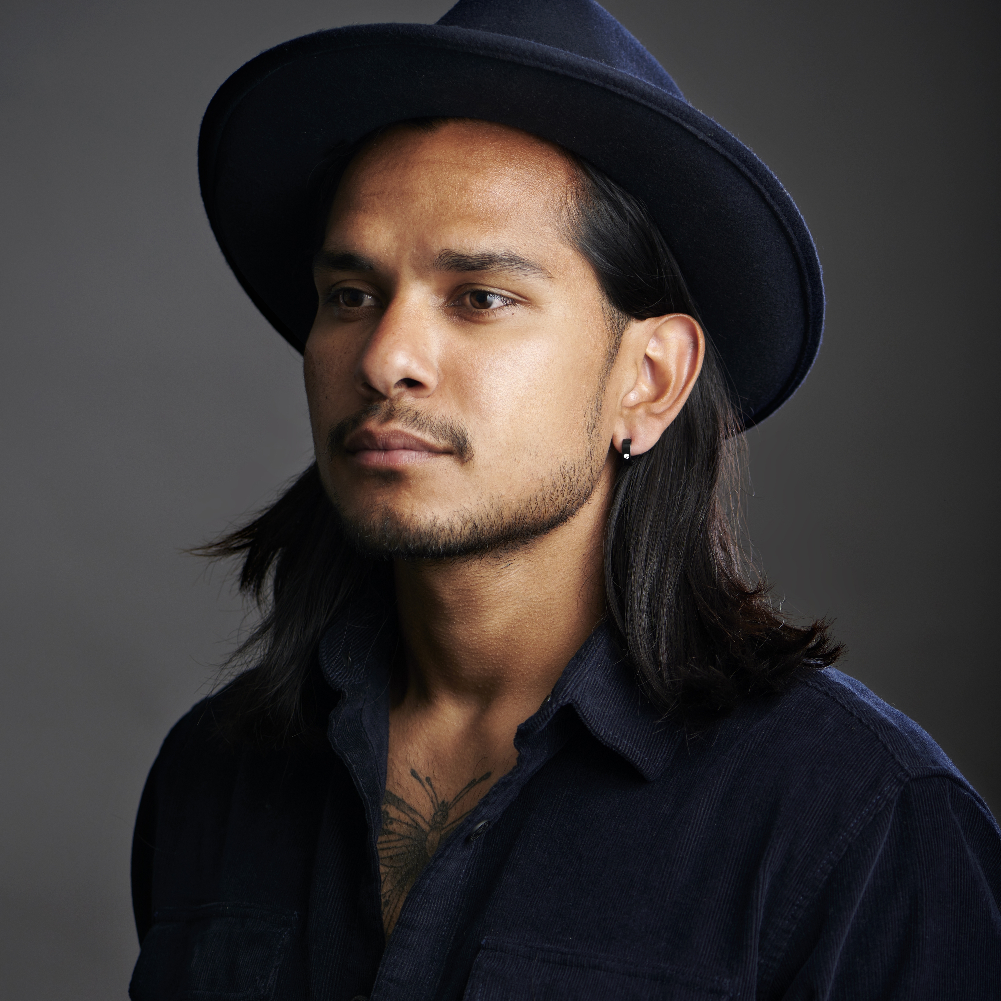 Sentio | Zwarte Clip Oorring van Chirurgisch Staal en Zirkonia - 5