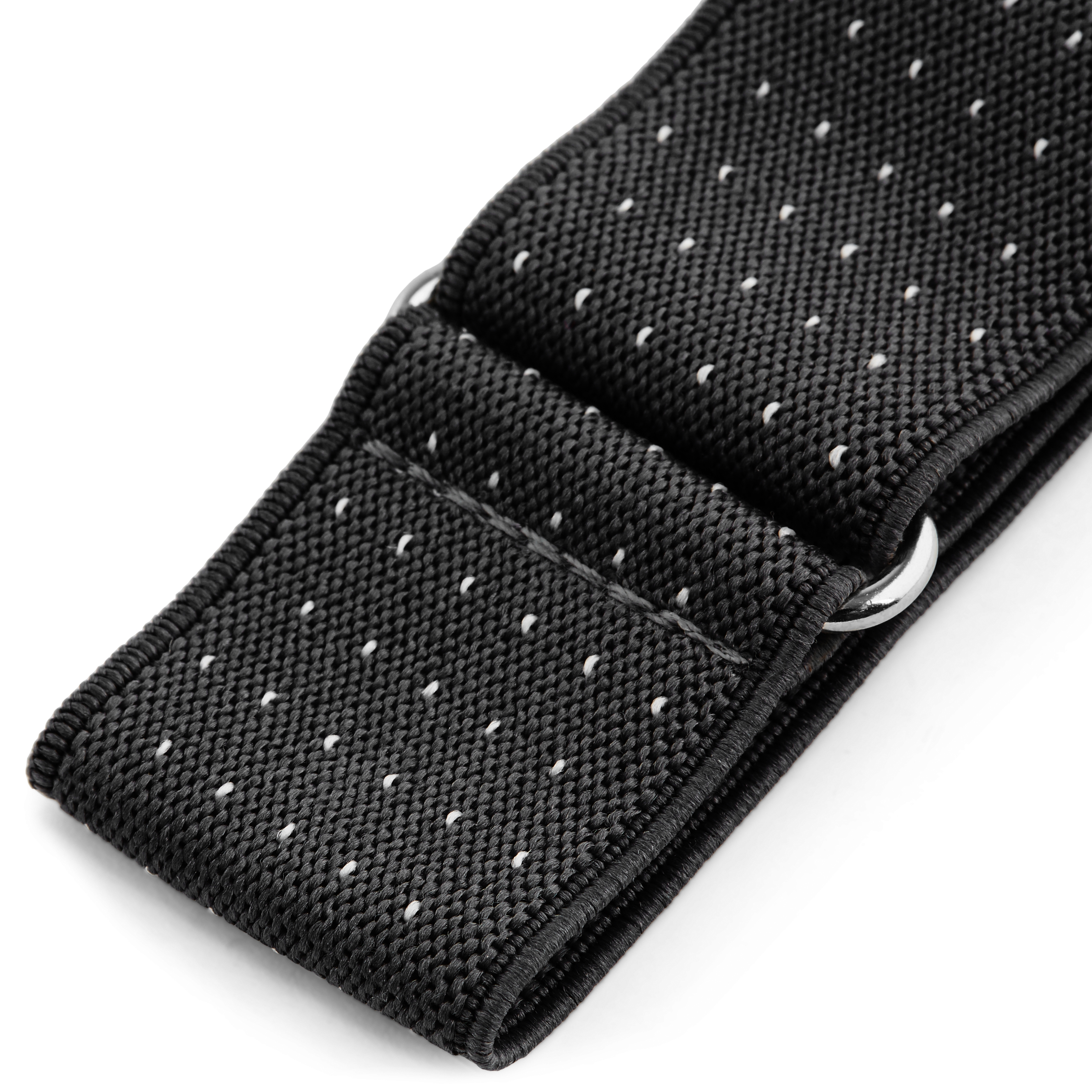 Brede Zilverkleurige Mouwophouders met Stippen - 2